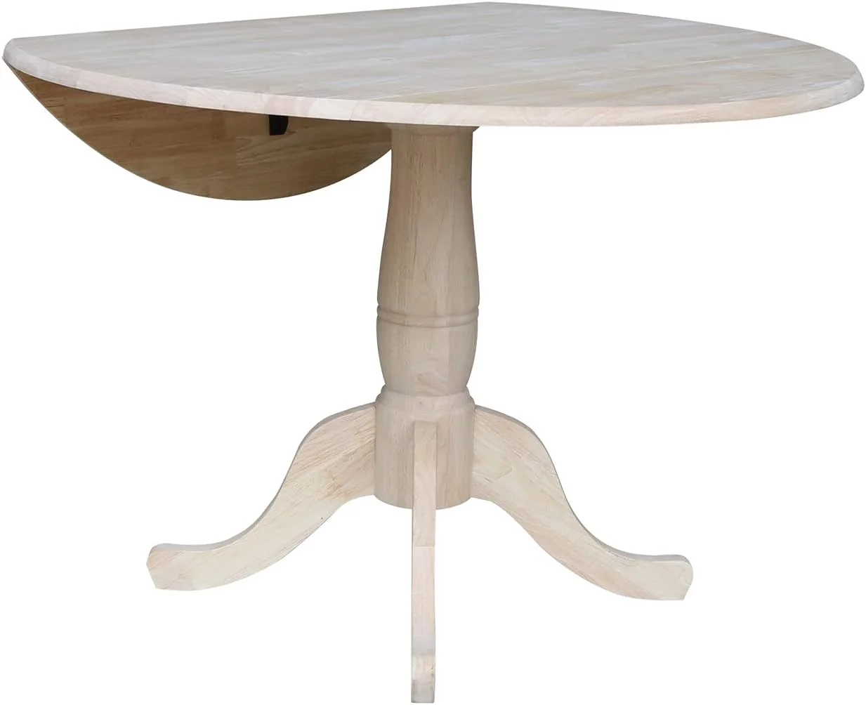 Round Dual Drop Leaf Pedestal Table-29.5