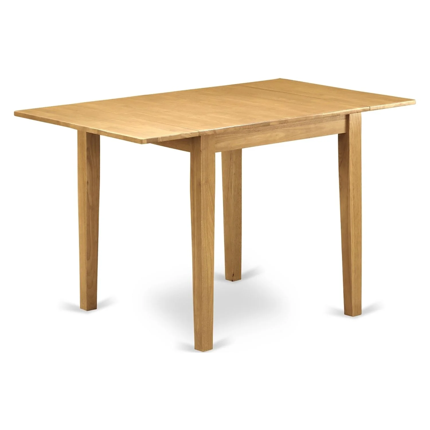 HomeStock Retro Renaissance 3Pc Wood Dining Table Set Consists Of A Kitchen Table And 2 Dinette Chairs With Solid Wood Seat And Slat Back, Oak Finish