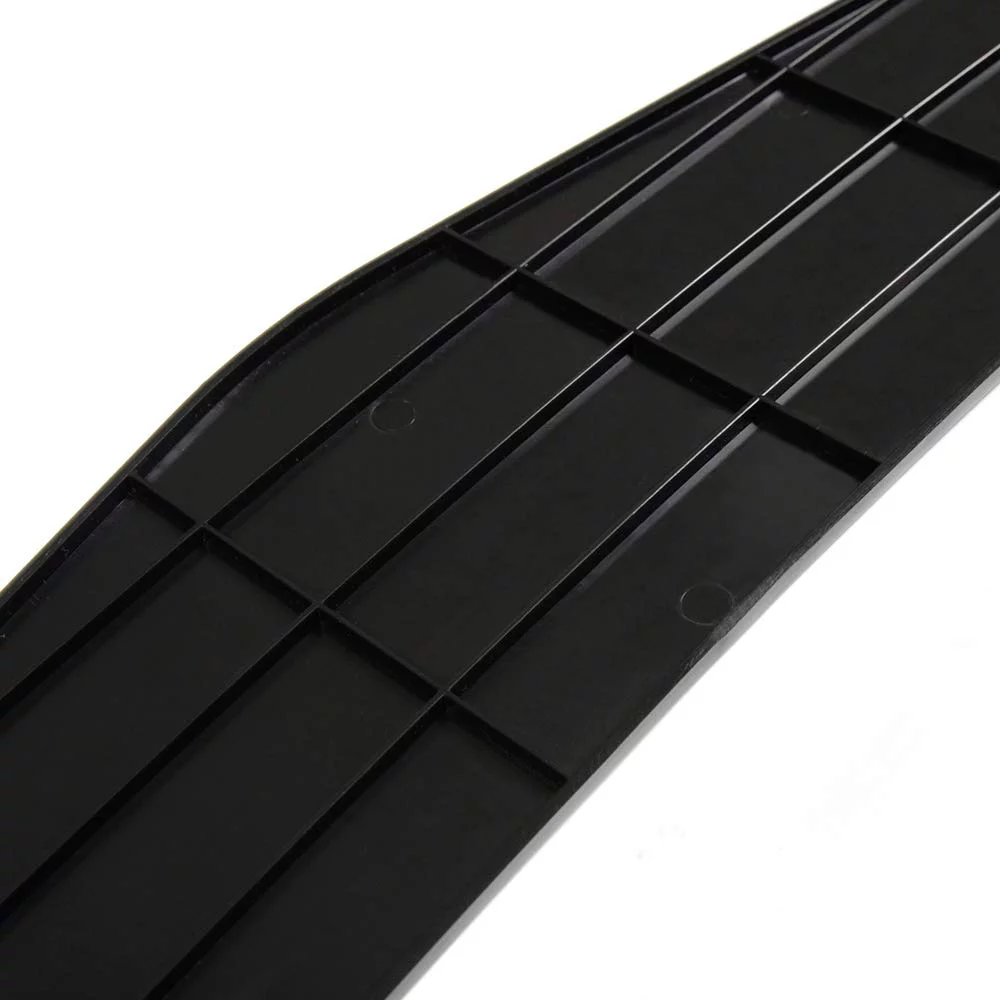 PIT66 Universal Front Bumper Lip 02ESW0005-6-7 (3 Pcs- Sharp Edge Gloss Black)