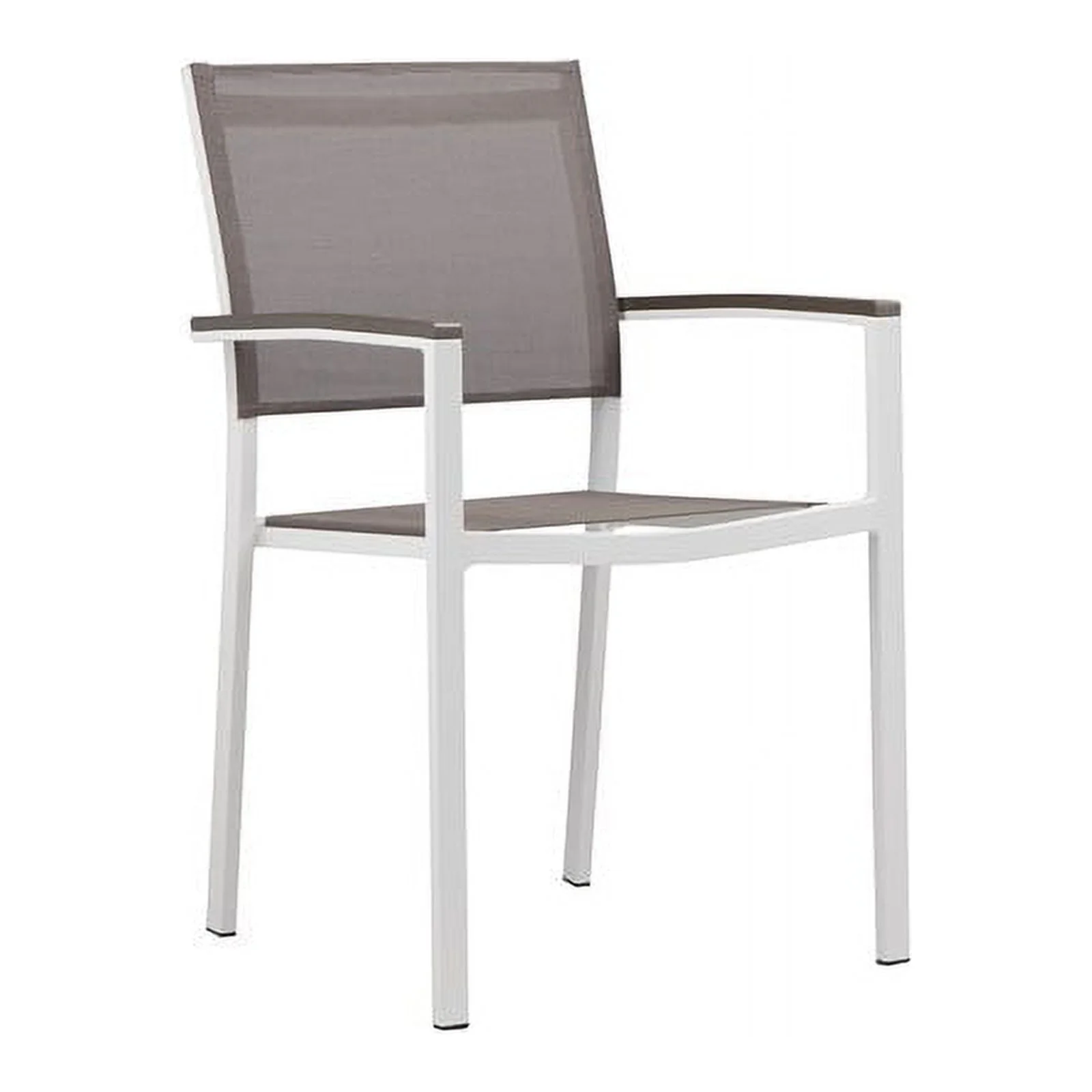 Pangea Home Chester 15-piece Modern Aluminum Patio Sofa Set in White/Gray