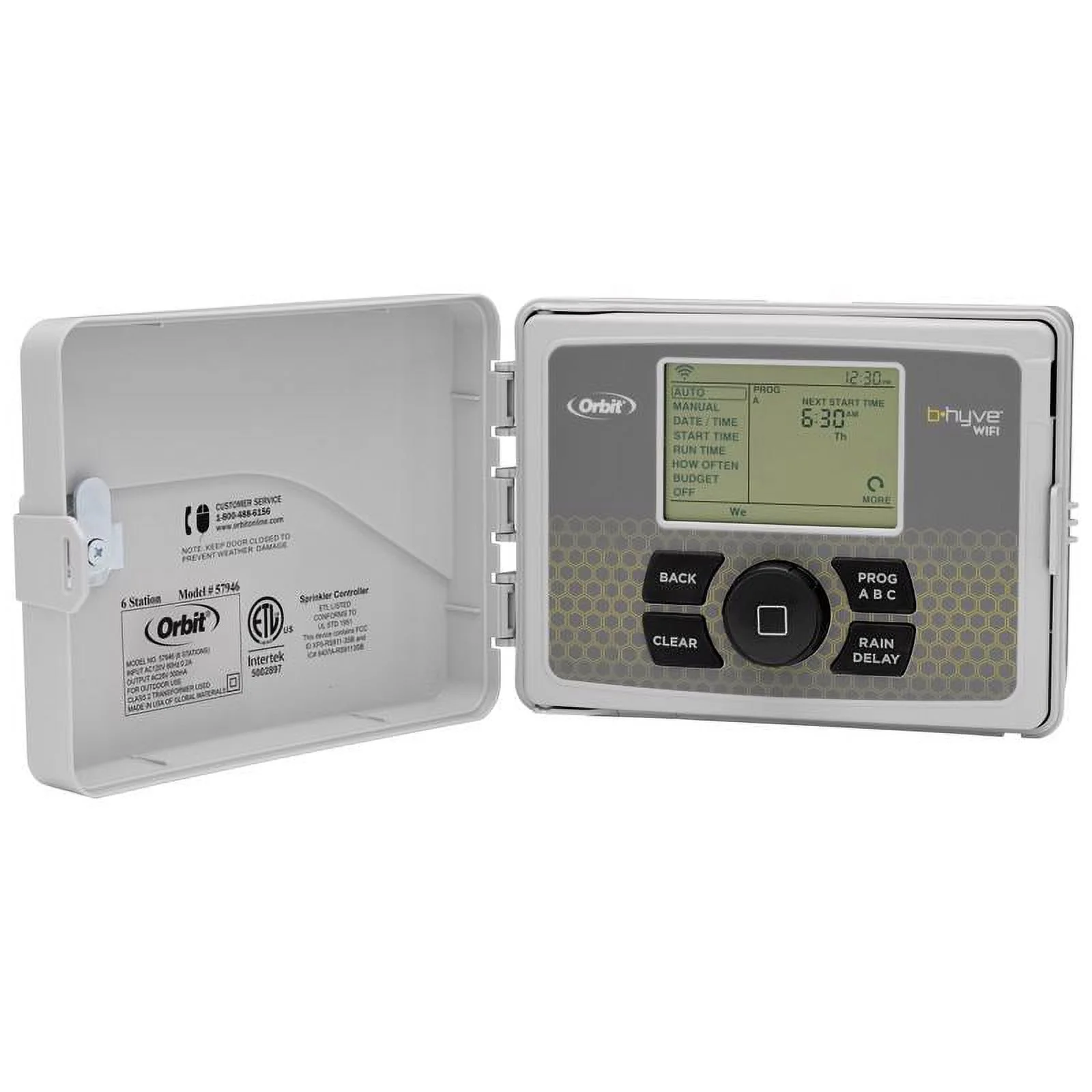 1 Pc, Orbit B-Hyve Programmable 6 Zone Wifi Sprinkler Timer