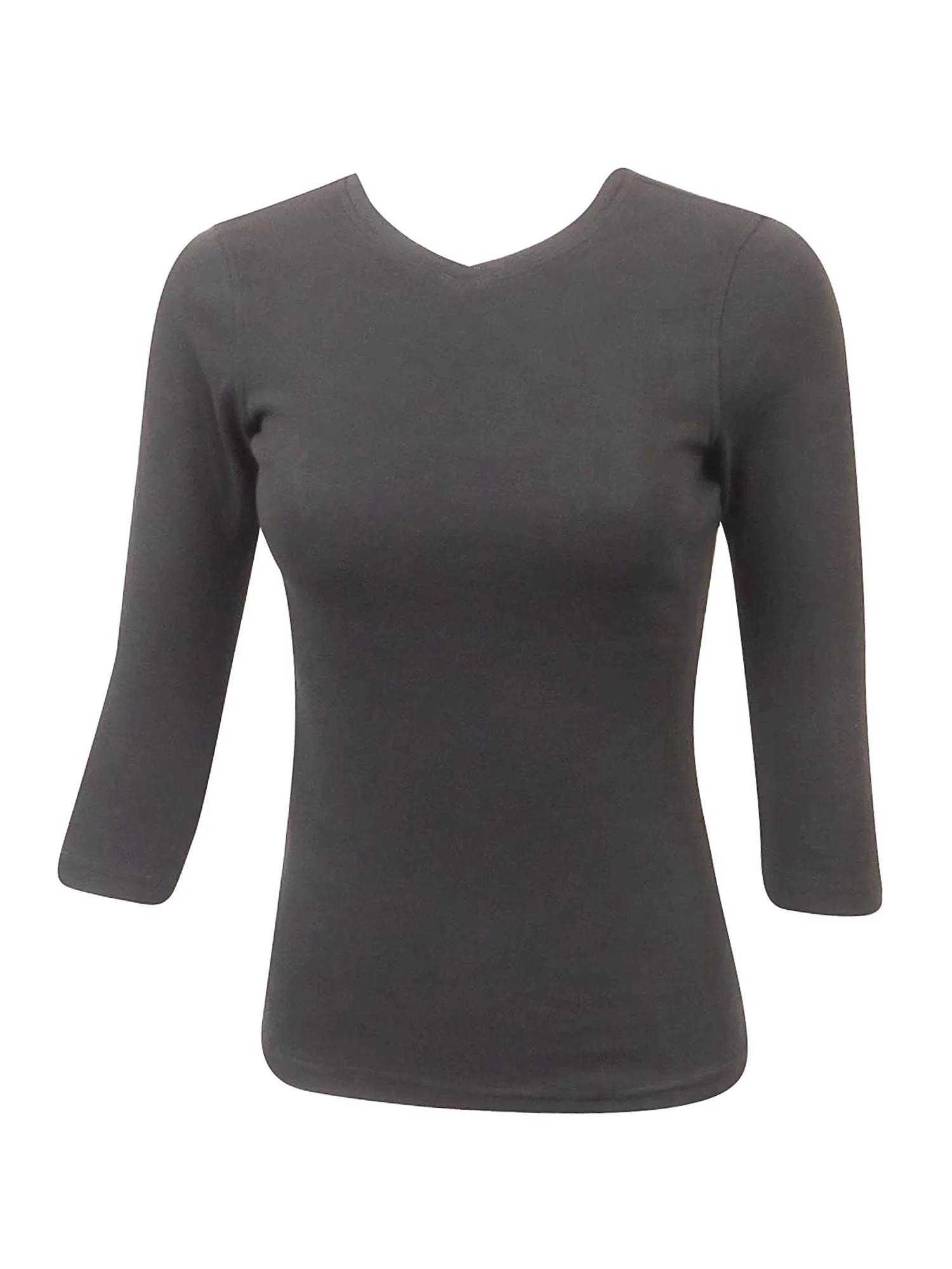 Hardtail V-neck Three Quarter Sleeve T-shirt T-193