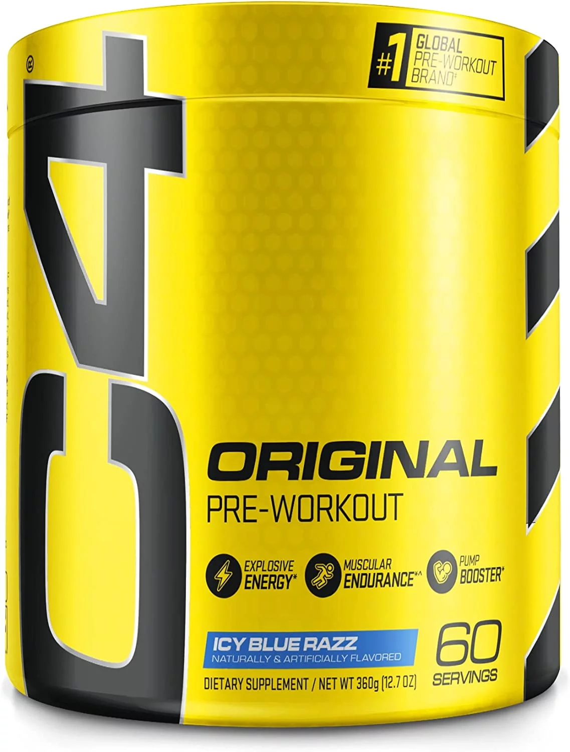 (2 pack) Cellucor C4 Original Preworkout Powder + Icy Blue Razz + Creatine + 60 Servings