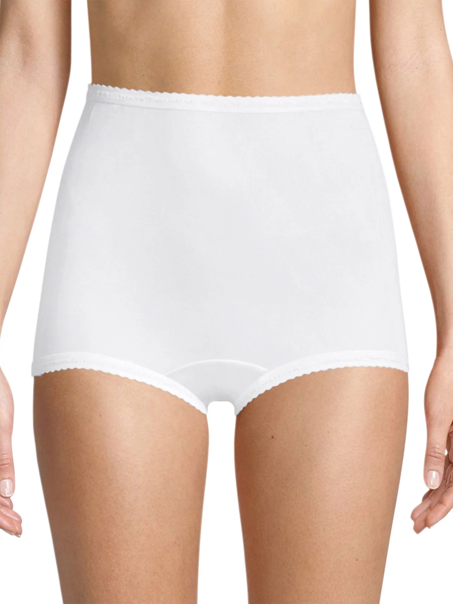 Bali Nylon Freeform Brief Panty White 14 Women's