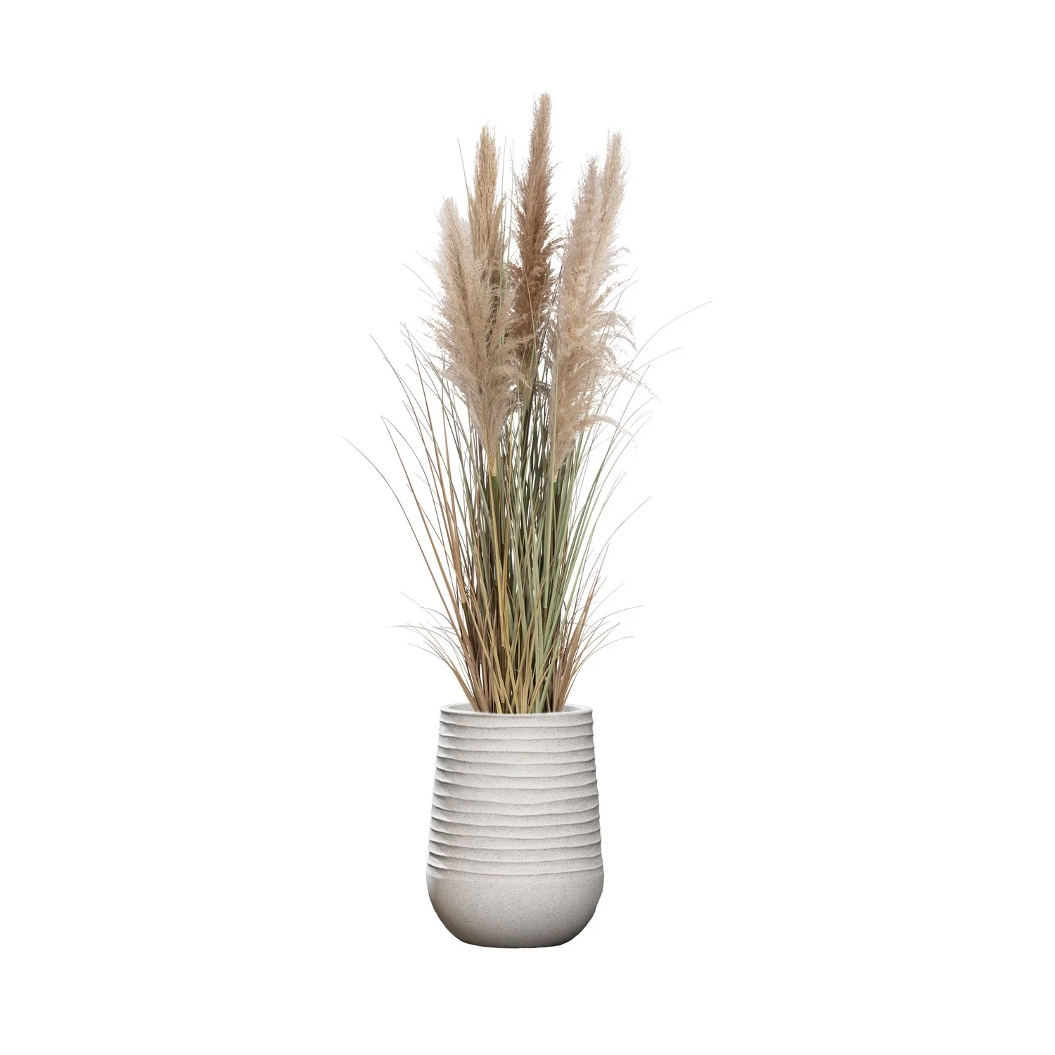 Tall Faux Pampas Grass | 72.08” Tall grass in planter | Vintage Home