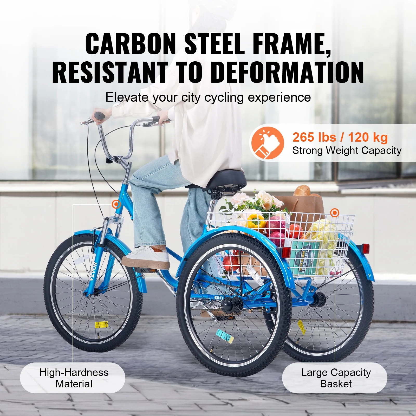 SKYSHALO Folding Adult Tricycle 24