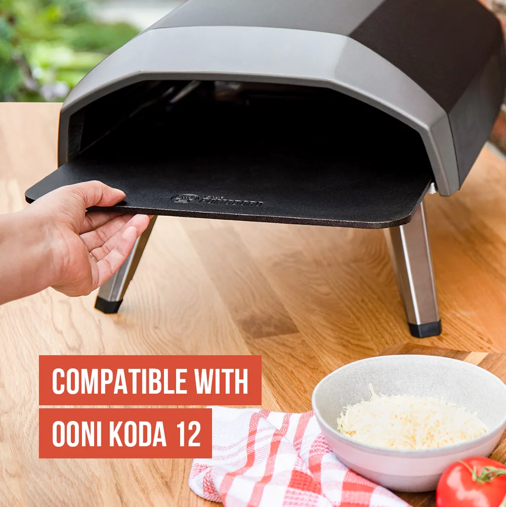 Chef Pomodoro Baking Steel Pizza Stone for Grill and Oven, Pre-Seasoned Baking Steel, Square, 13 x 13 x ¼