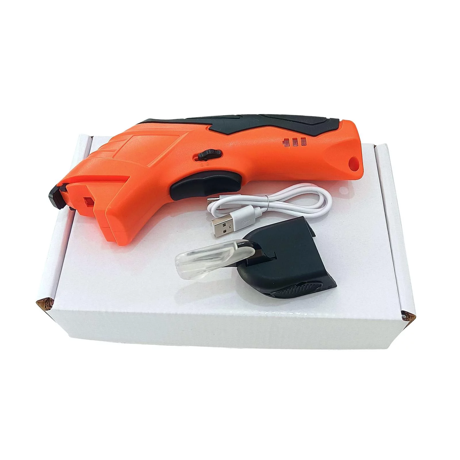 Electric Scissors Fabric Cutter USB Rechargeable Cordless Professional Cardboard Cutter Shears for Carpet Sewing Crafts Fabric Cutter Paper Box 1 Blade