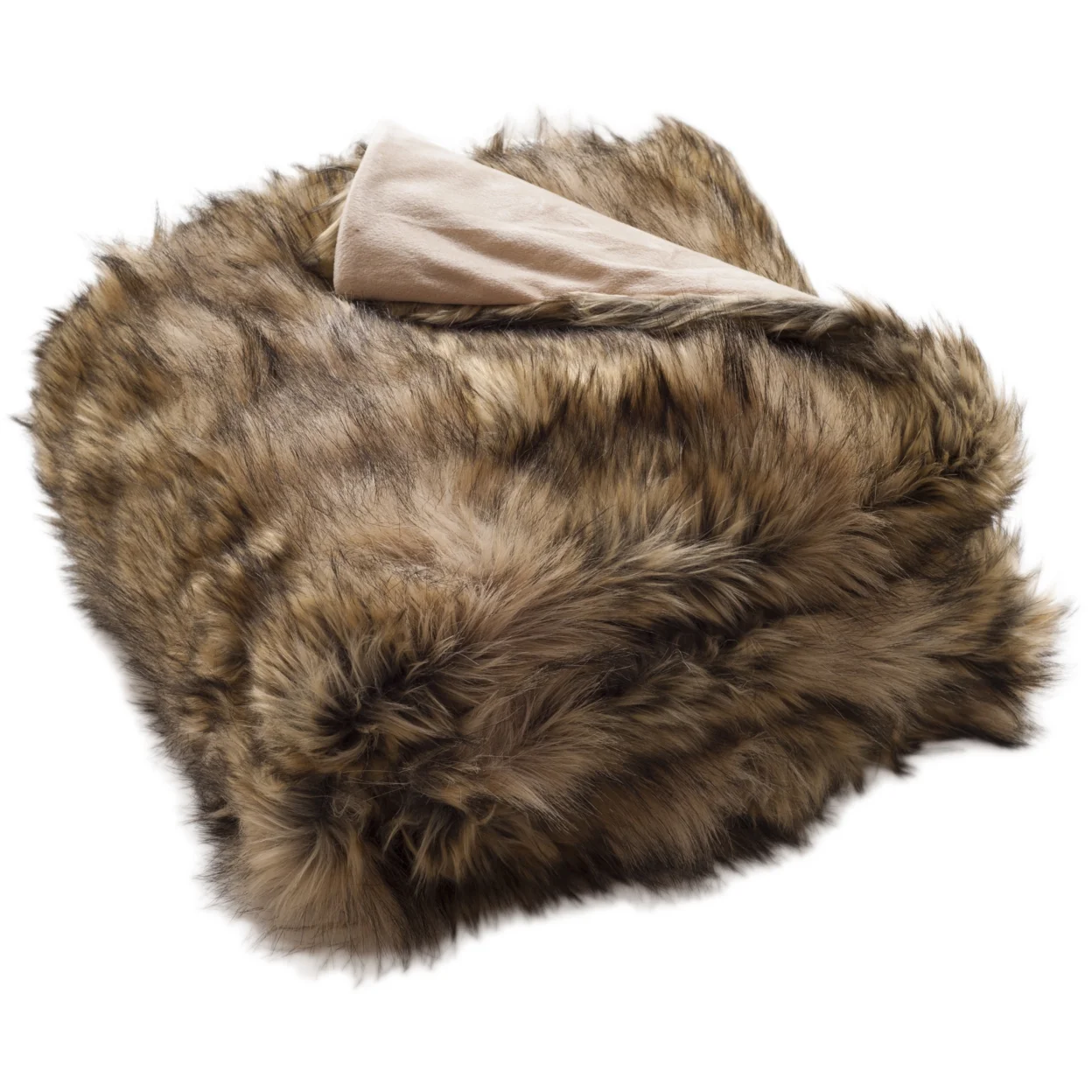 SAFAVIEH Golden Noir Abstract Faux Fur Throw, 50
