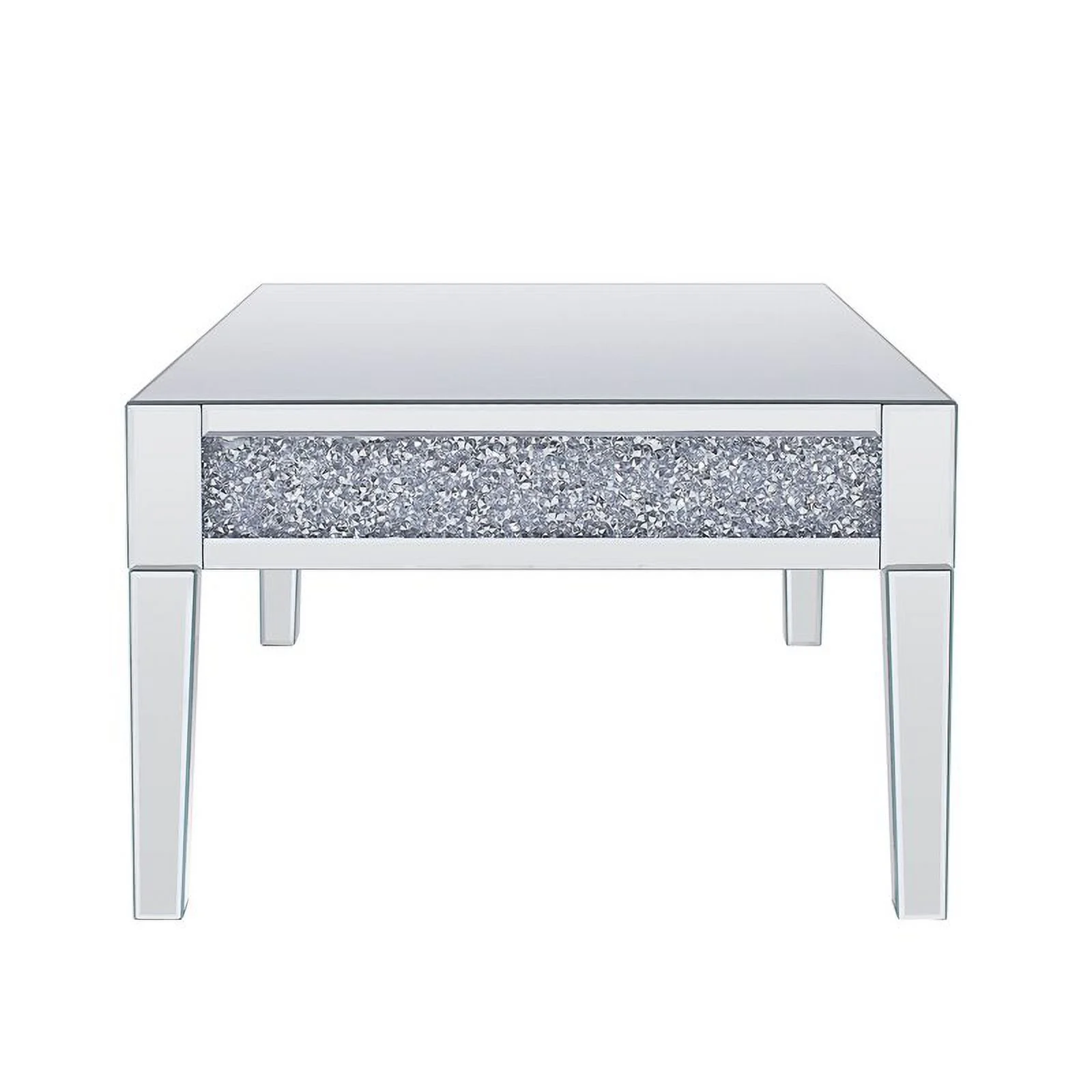 Home Square 2-Piece Set with Glass Coffee Table and Accent End Table