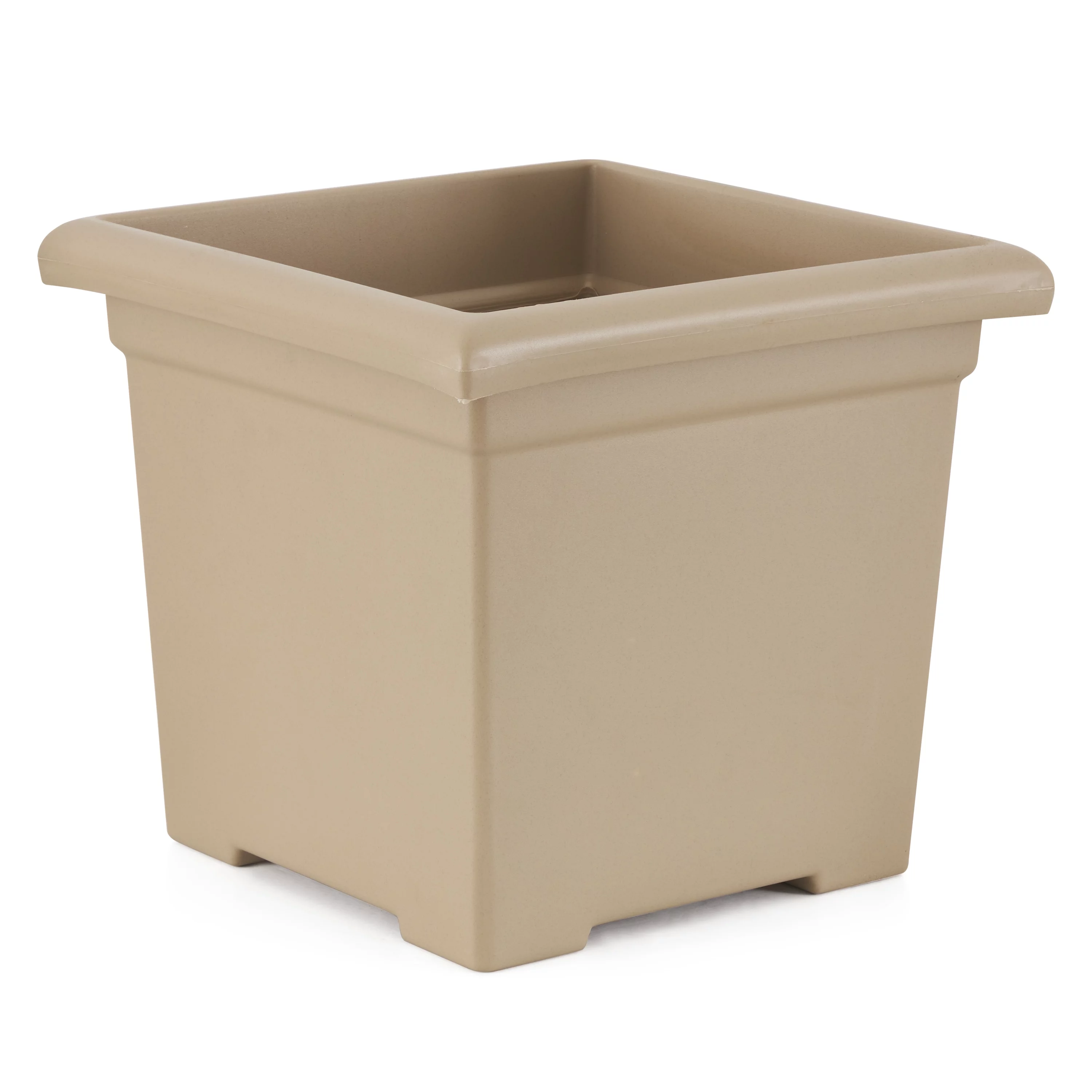 HC Companies ROS15500A34 15.5-Inch Outdoor Square Accent Planter, Sandstone