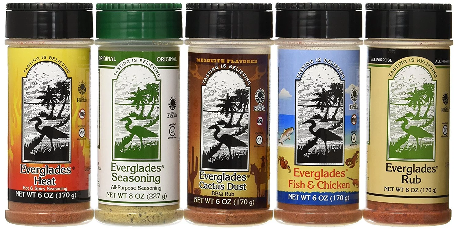 Everglades Seasoning Bundle Sampler Cactus Dust Heat All Purpose Fish Chicken Breader Rub
