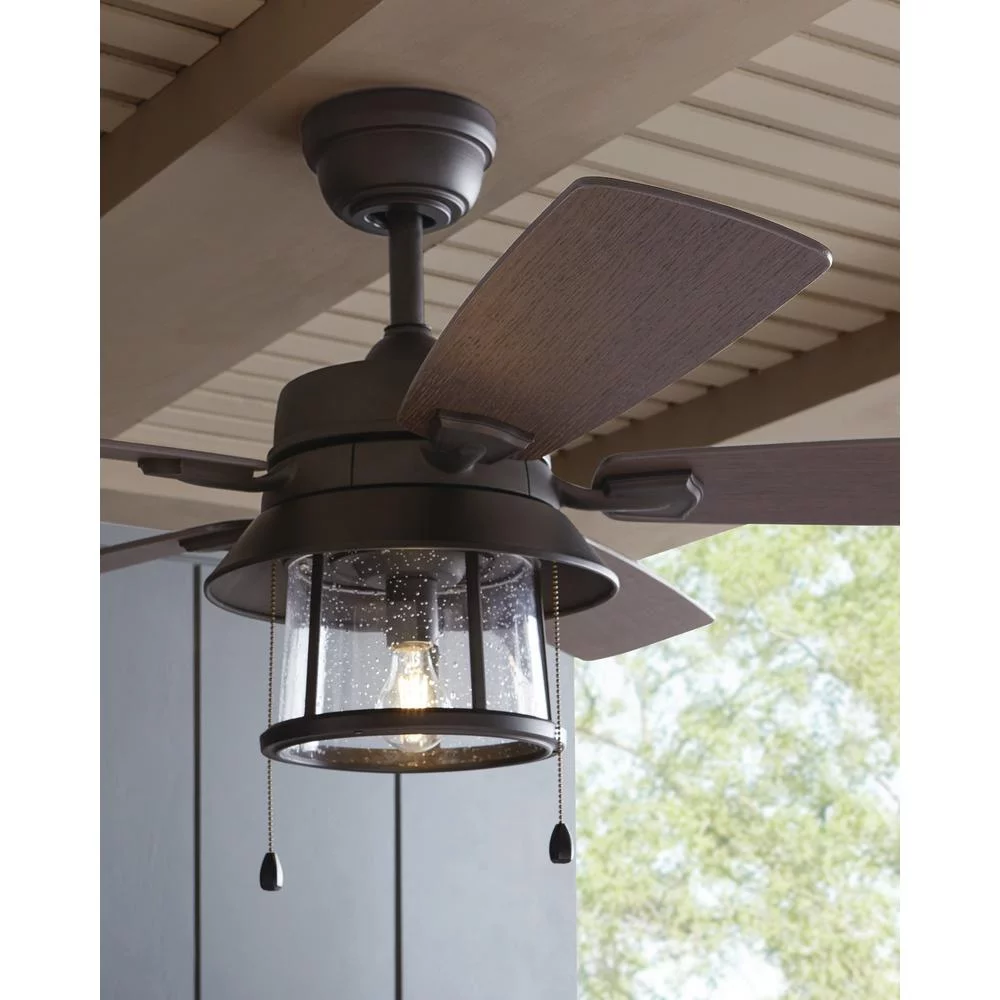 Home Decorators Shanahan 52 in. LED Indoor/Outdoor Bronze Ceiling Fan