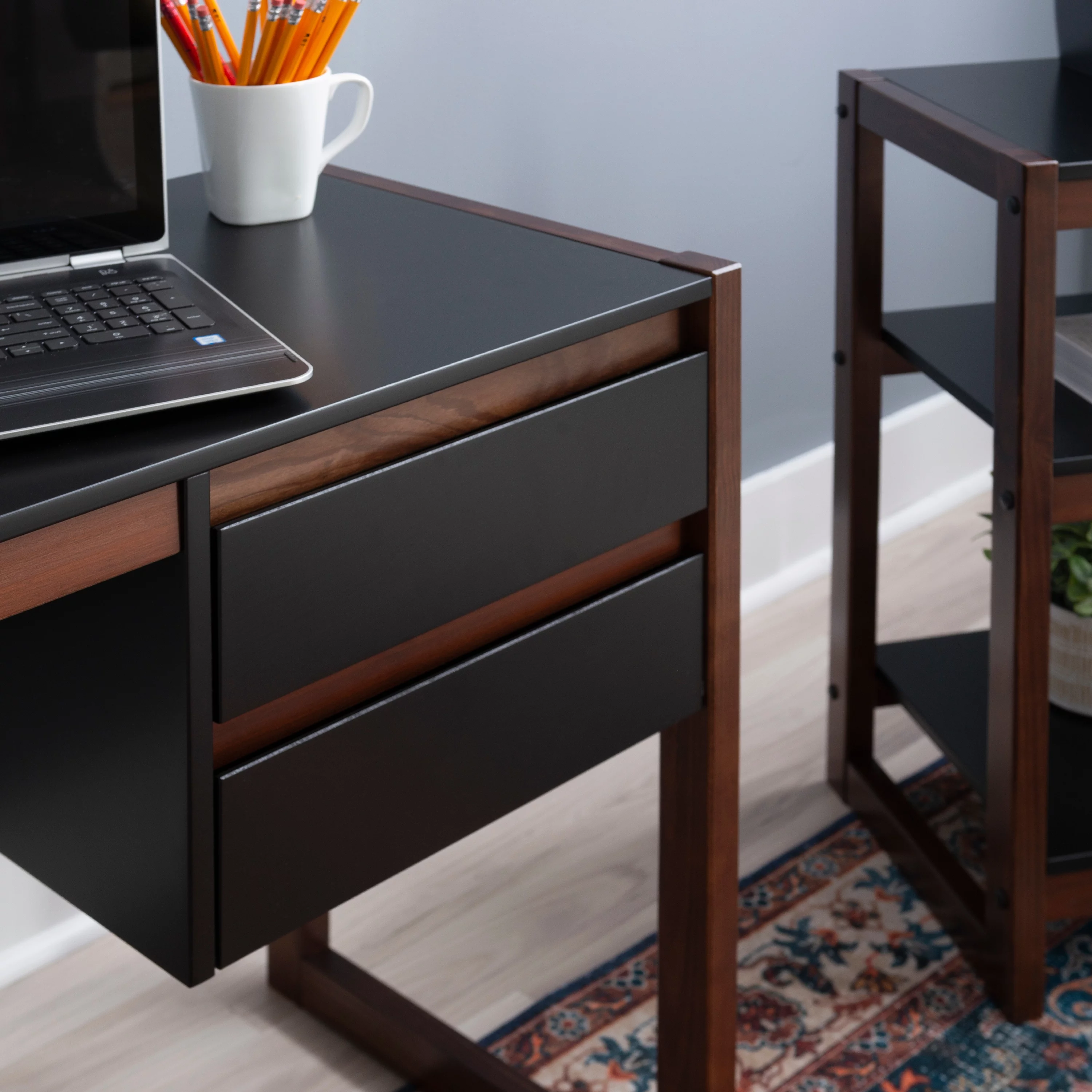 Linon Patrick 2-Drawer Writing Desk, 43.25