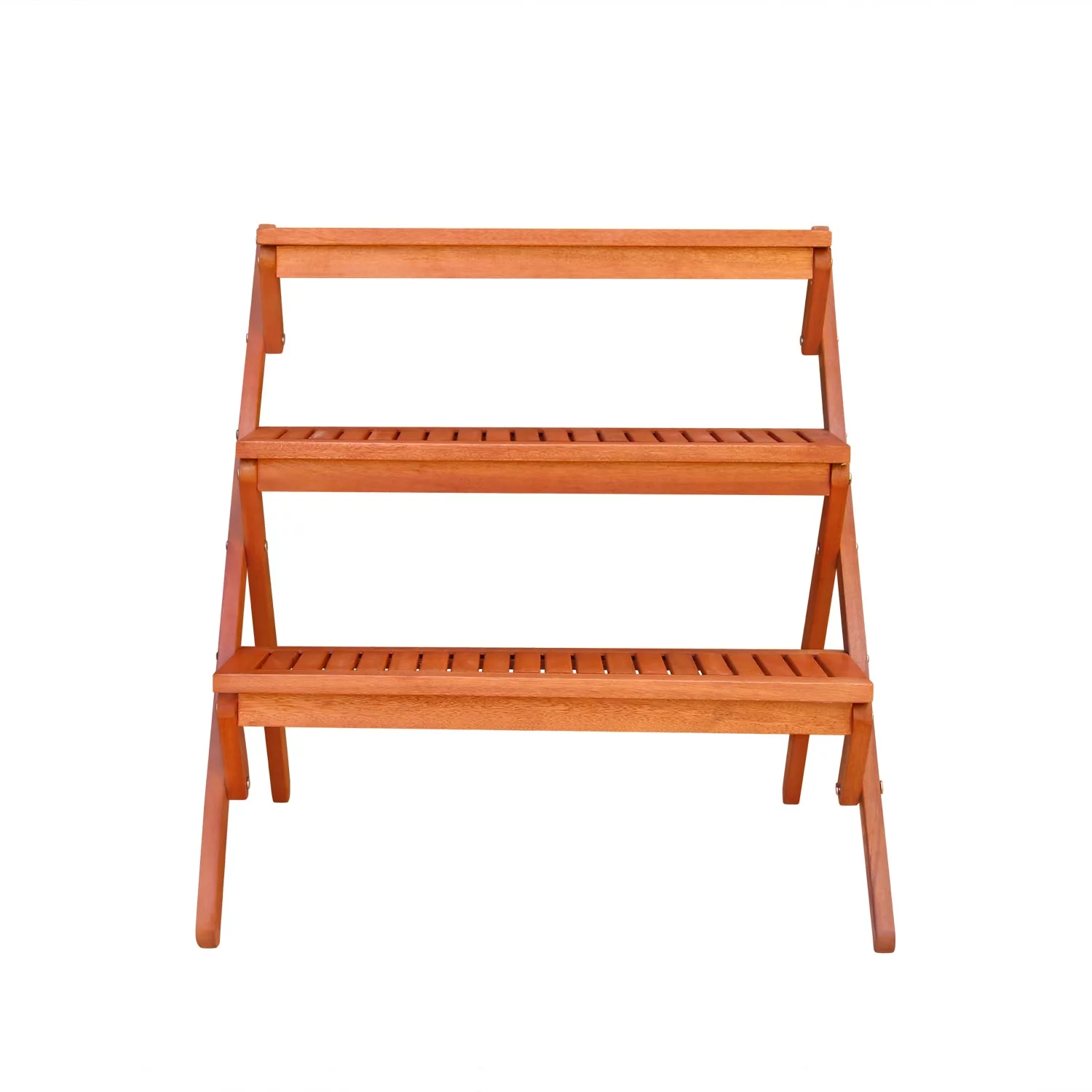 Malibu Patio Three-layer Wood Garden Plant Stand