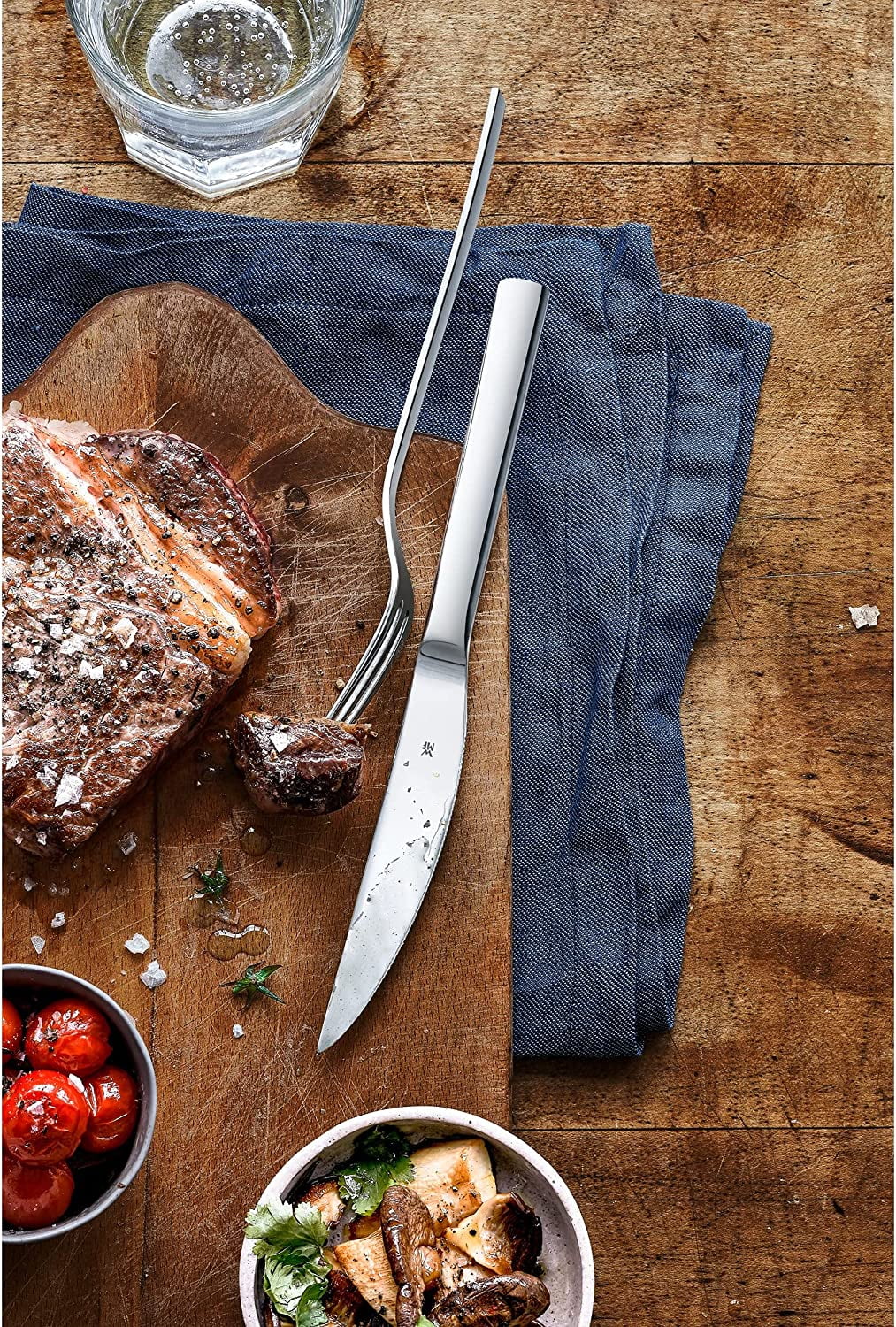 Nuova 12-Piece Covered Steak Set, Polished Stainless Steel