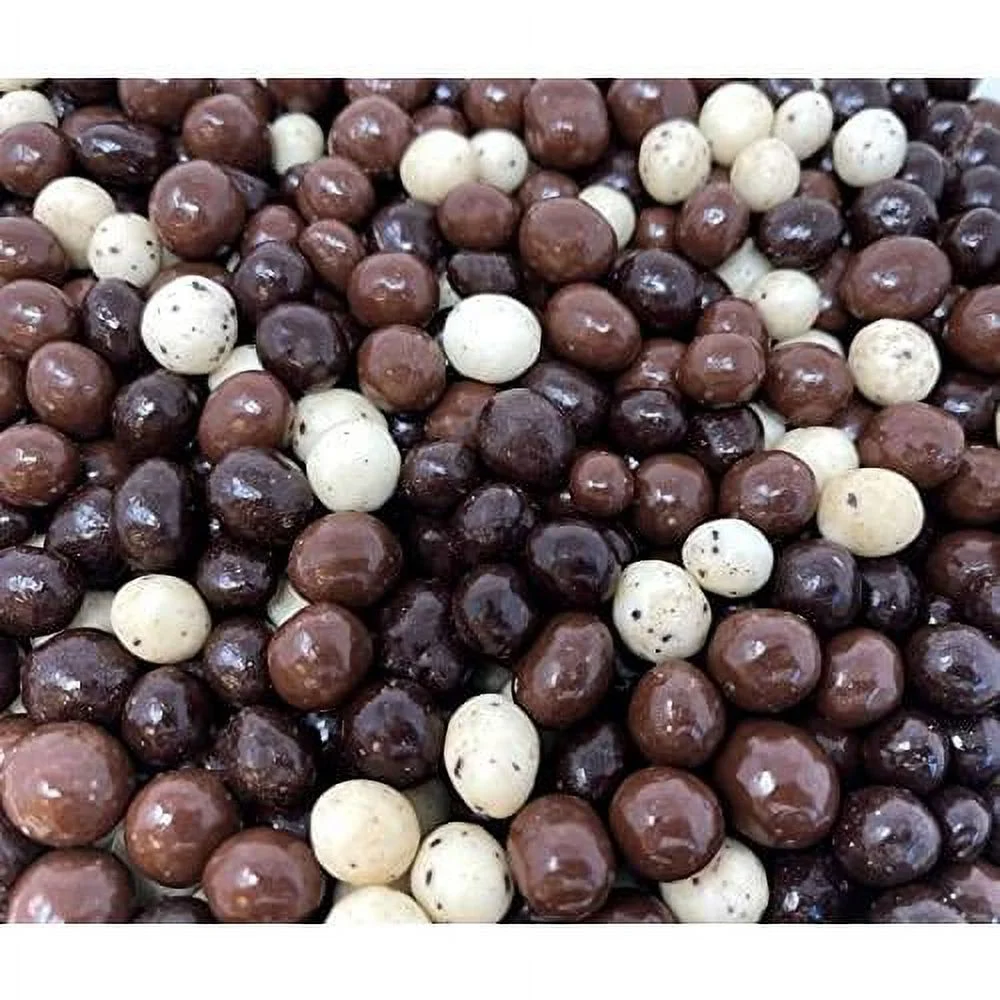 Chocolate Covered Espresso Coffee Beans Candy - Tri-Colored Blend - 2 Pound Bag