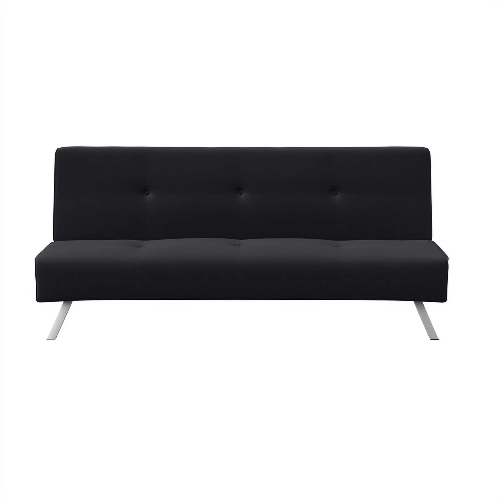 Serta Sloan Dream Lift Convertible Sofa in Tufted Black Fabric