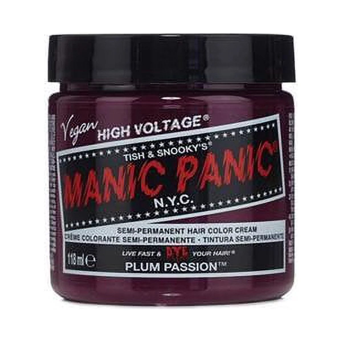 Manic Panic Semi Hair Color Plum Passion 11021 4oz