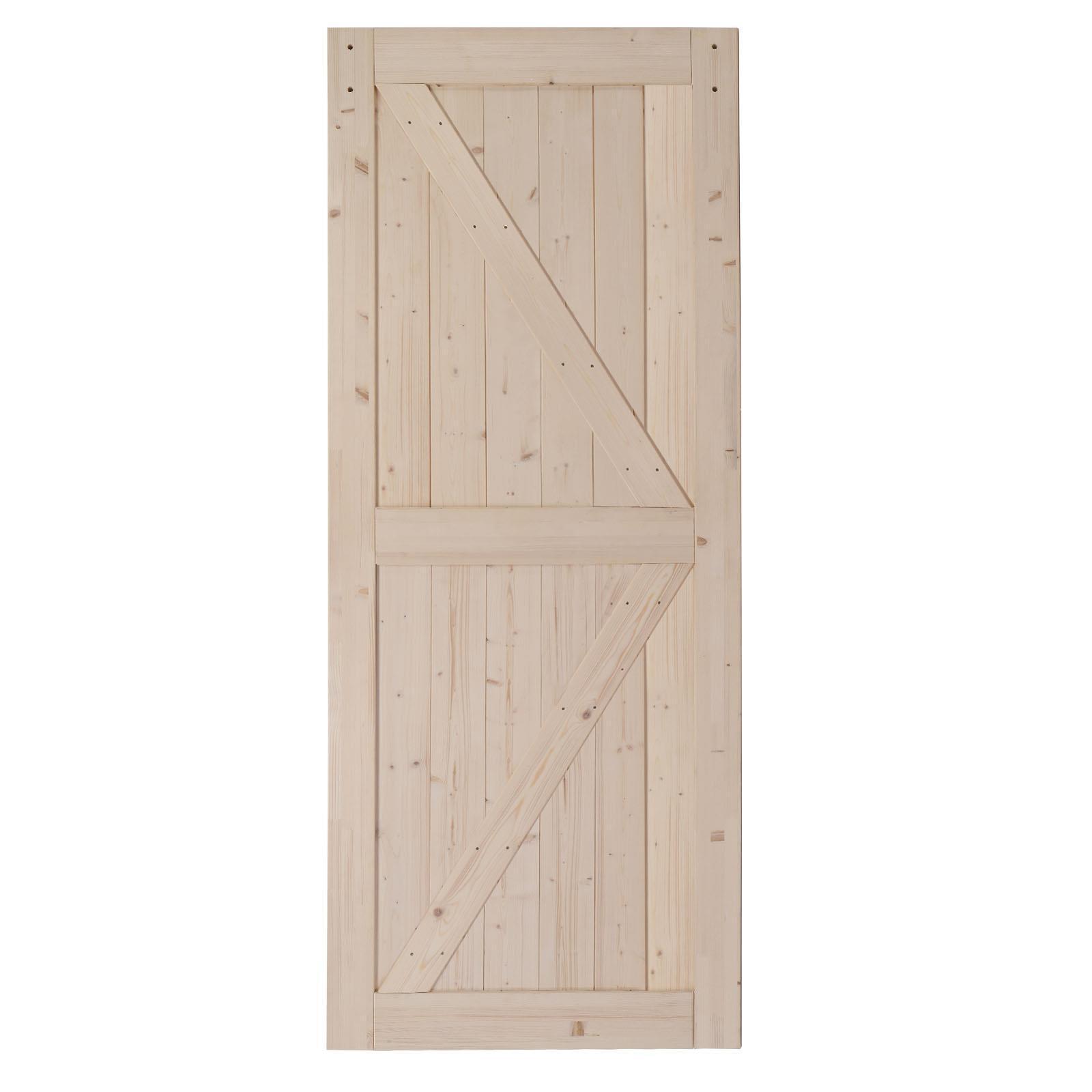 36 X 84 In Sliding Barn Wood Door Modern For Single/Double/Bypass