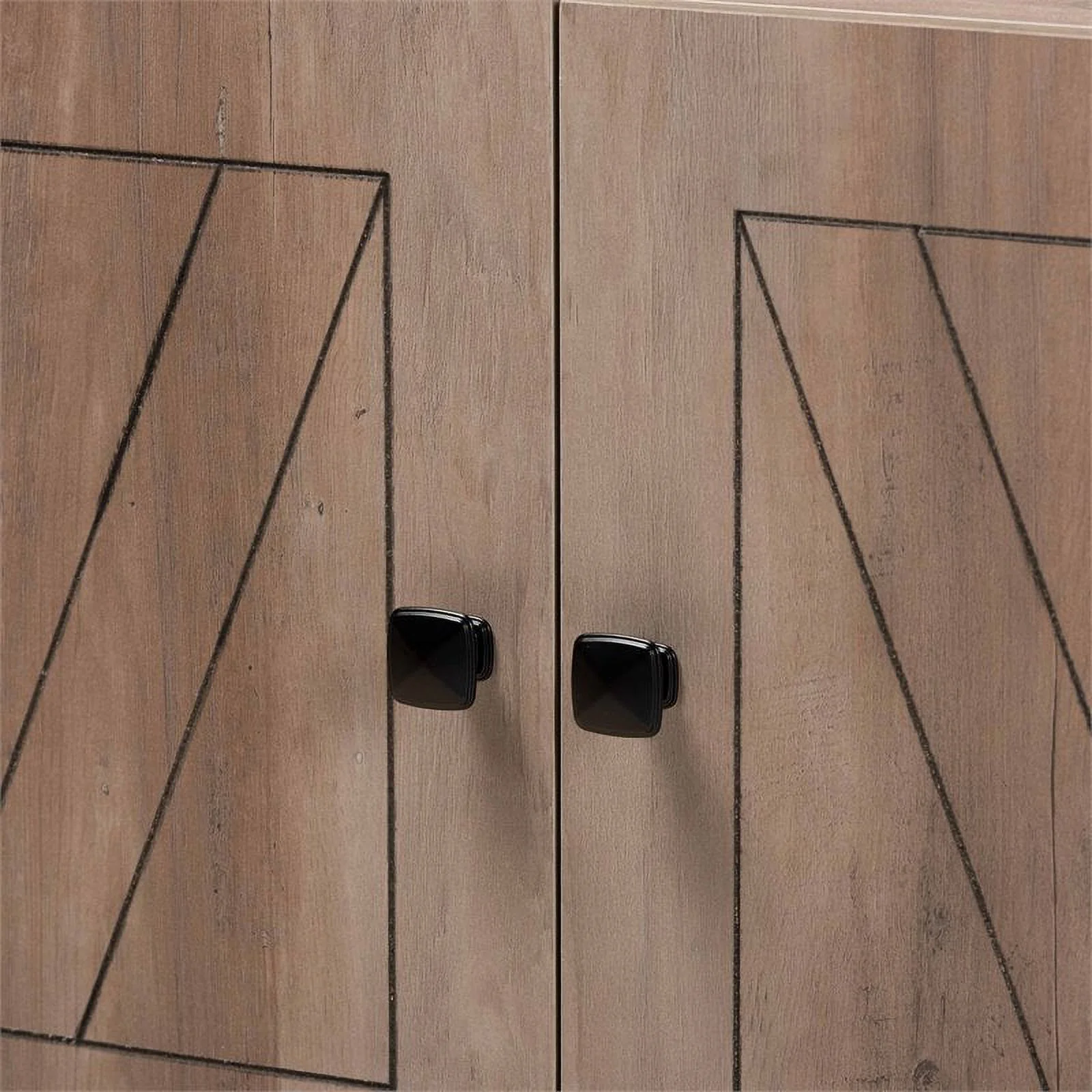 Bowery Hill Modern Natural Oak Finished Wood 3-Tier Bookcase