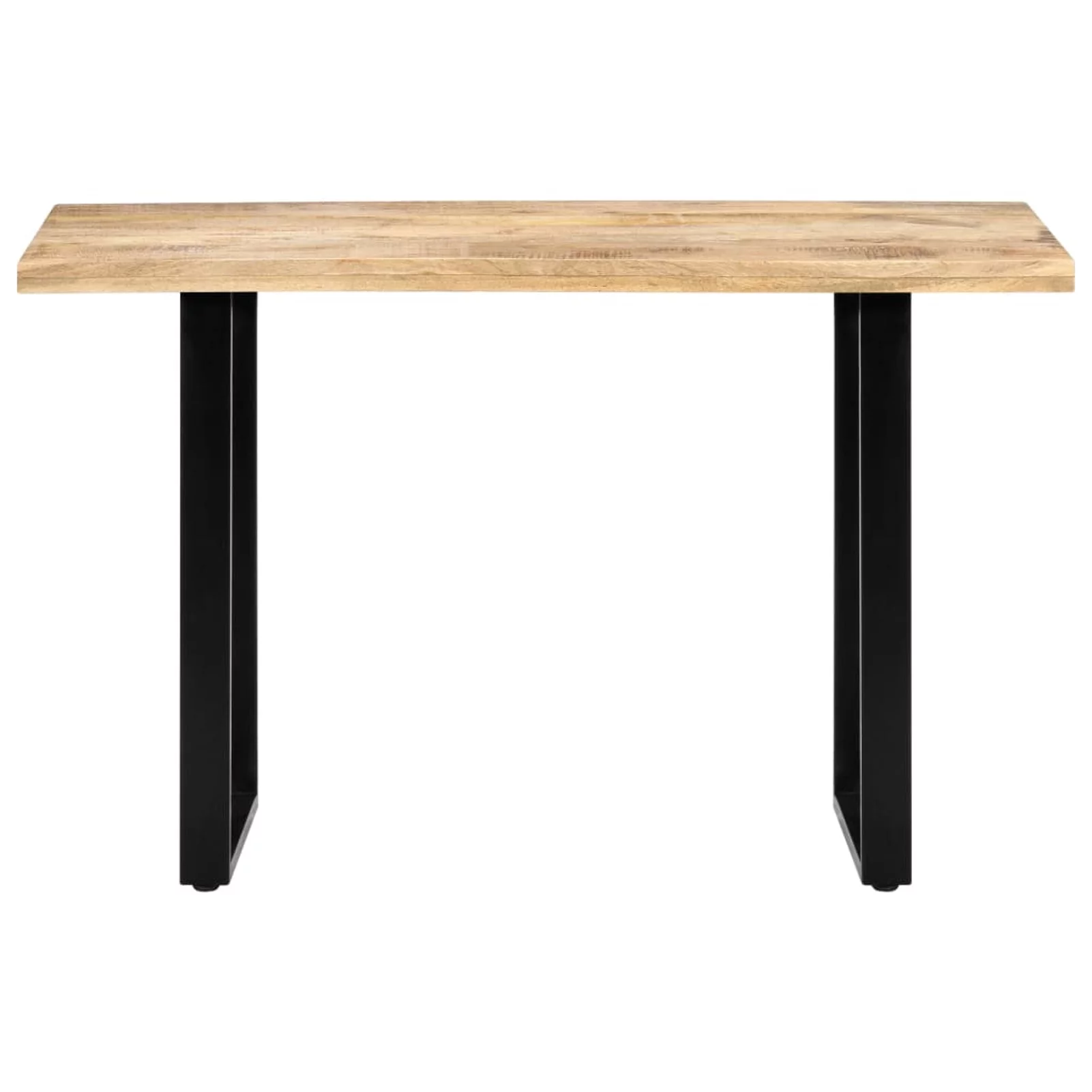 moobody Dining Table 47.2in x 23.6in x 29.9in Solid Mango Wood Wooden Dinner Table for Kitchen, Dining Room, Home Furniture