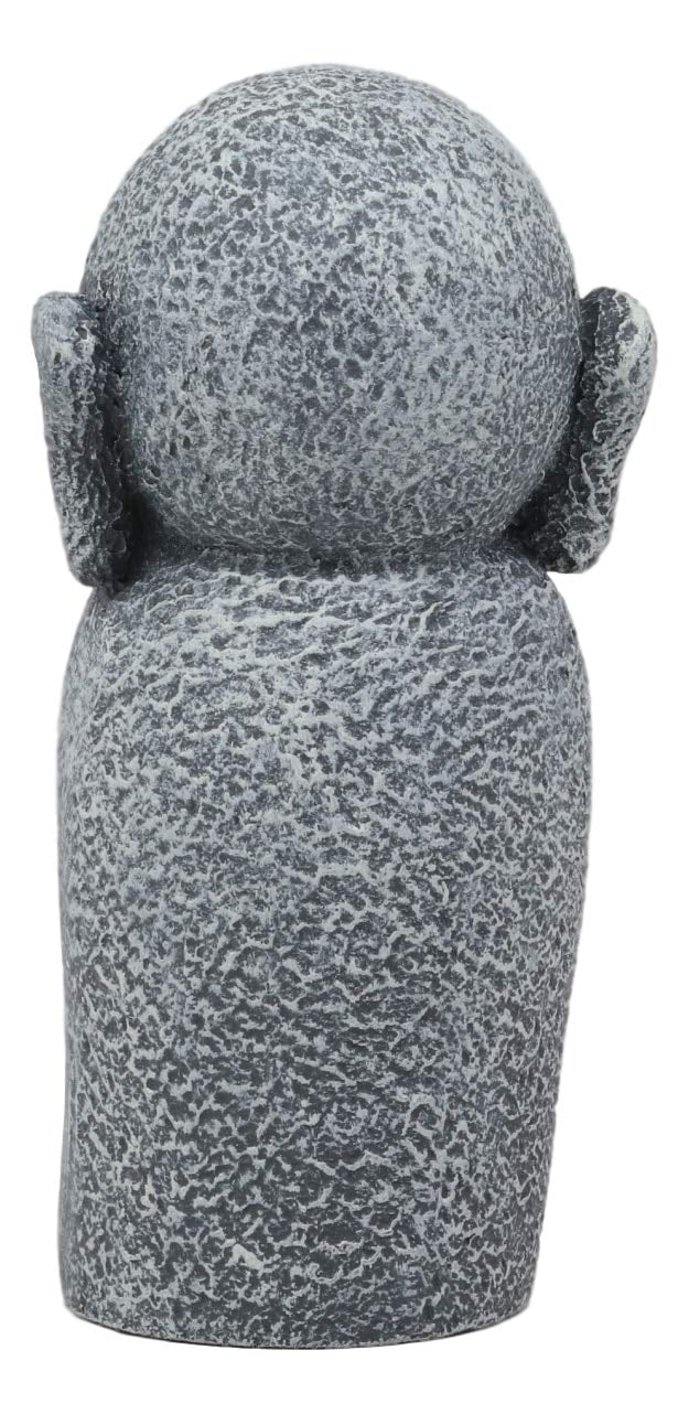 Japanese Buddha Happy Jizo Monk With Hands Clasped In Prayer Mini Statue 4.5