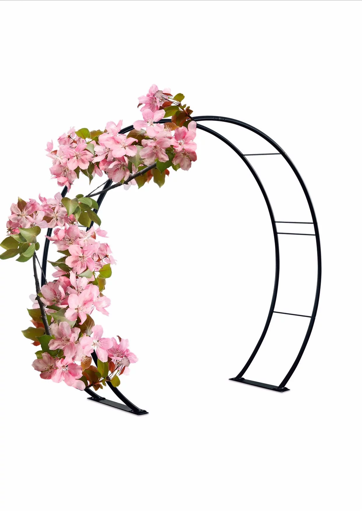 Kinsman AMMG84 81 x 87 in. Moon Gate Arch, Black