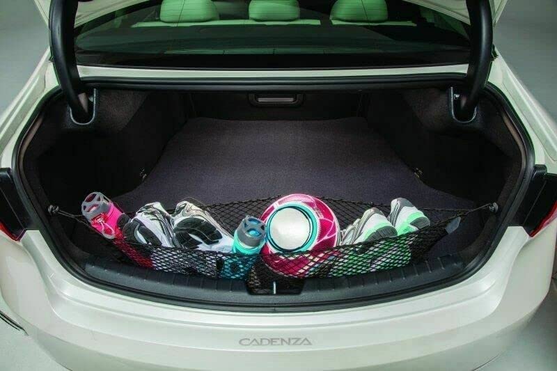 EACCESSORIES EA Trunk Organizer Cargo Net for KIA CADENZA 2014-2020 – Envelope Style Cargo Net for Sedan – Premium Mesh Elastic Car Trunk Organizer Vehicle Carrier Storage – Compatible with CADENZA