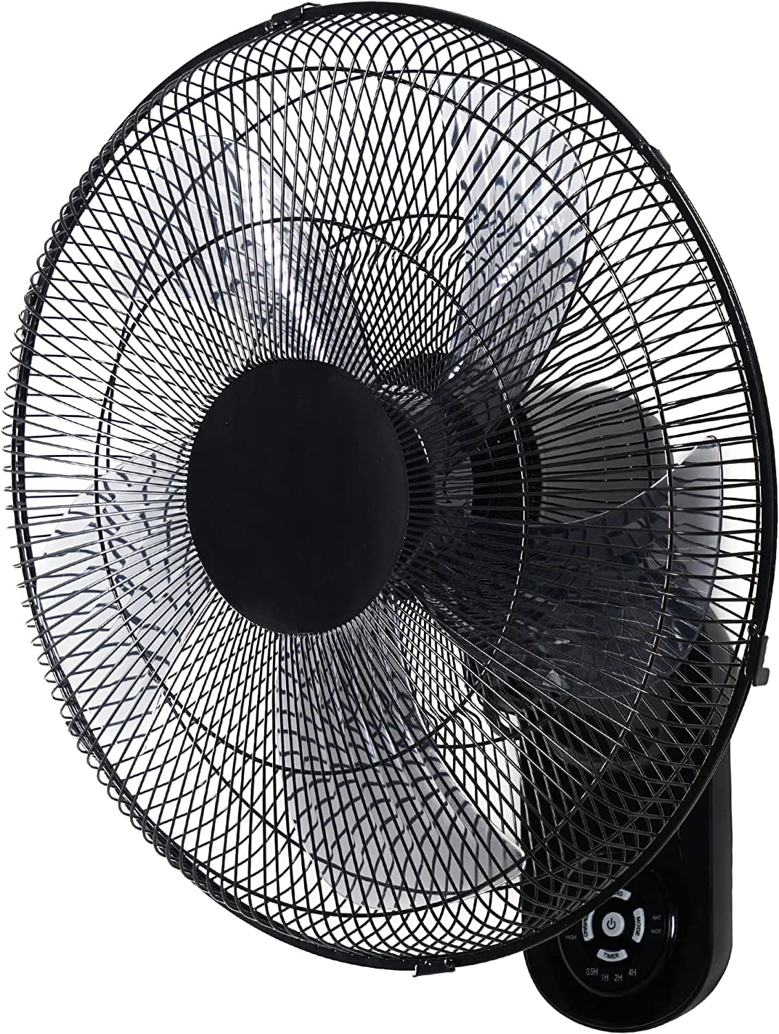 Simple Deluxe 18 inch Wall Mount Fan W/Aluminum Fan Blades, Industrial 3-Speed Oscillating Metal Wall Fan