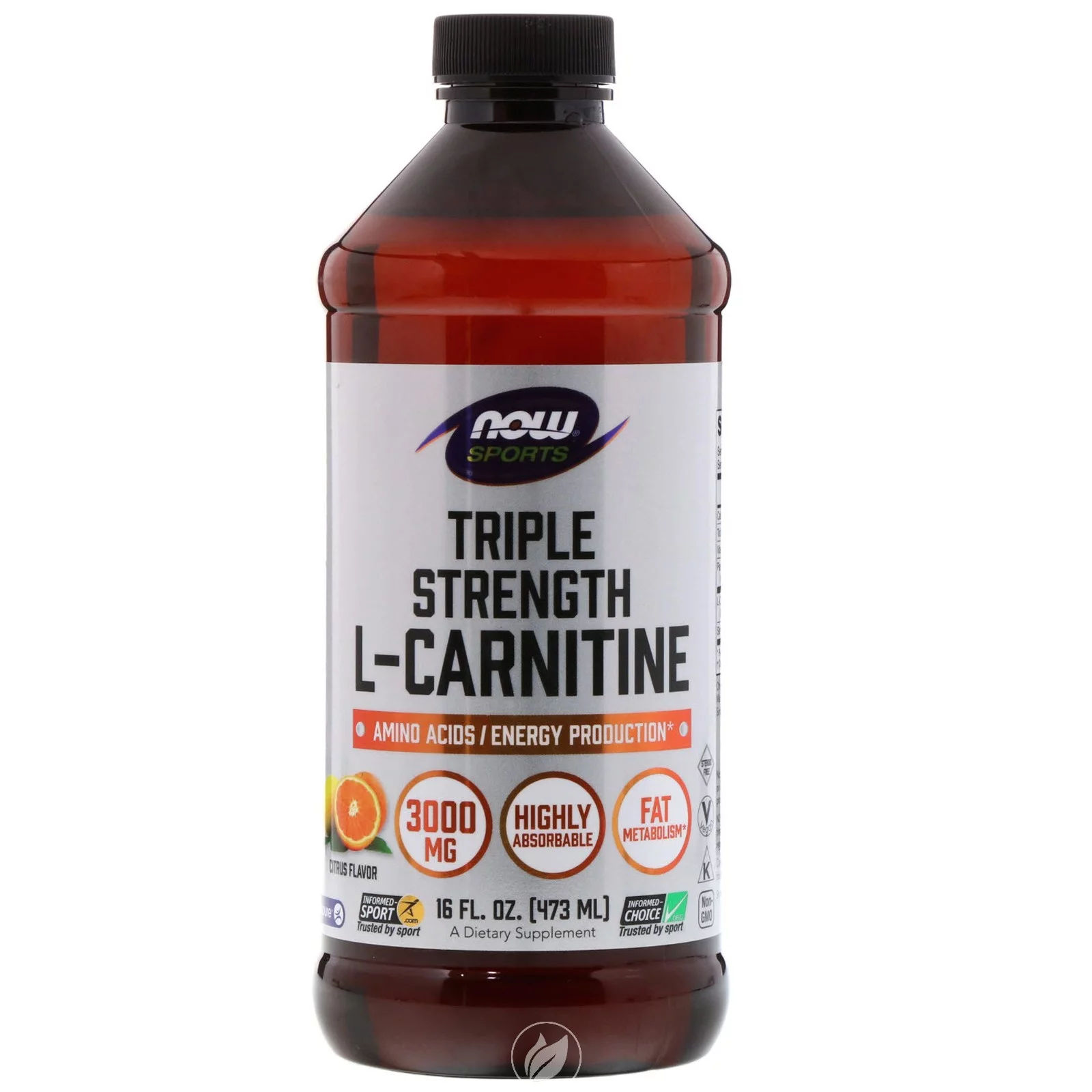 NOW Sports Carnitine Liquid 3000Mg 16 Oz