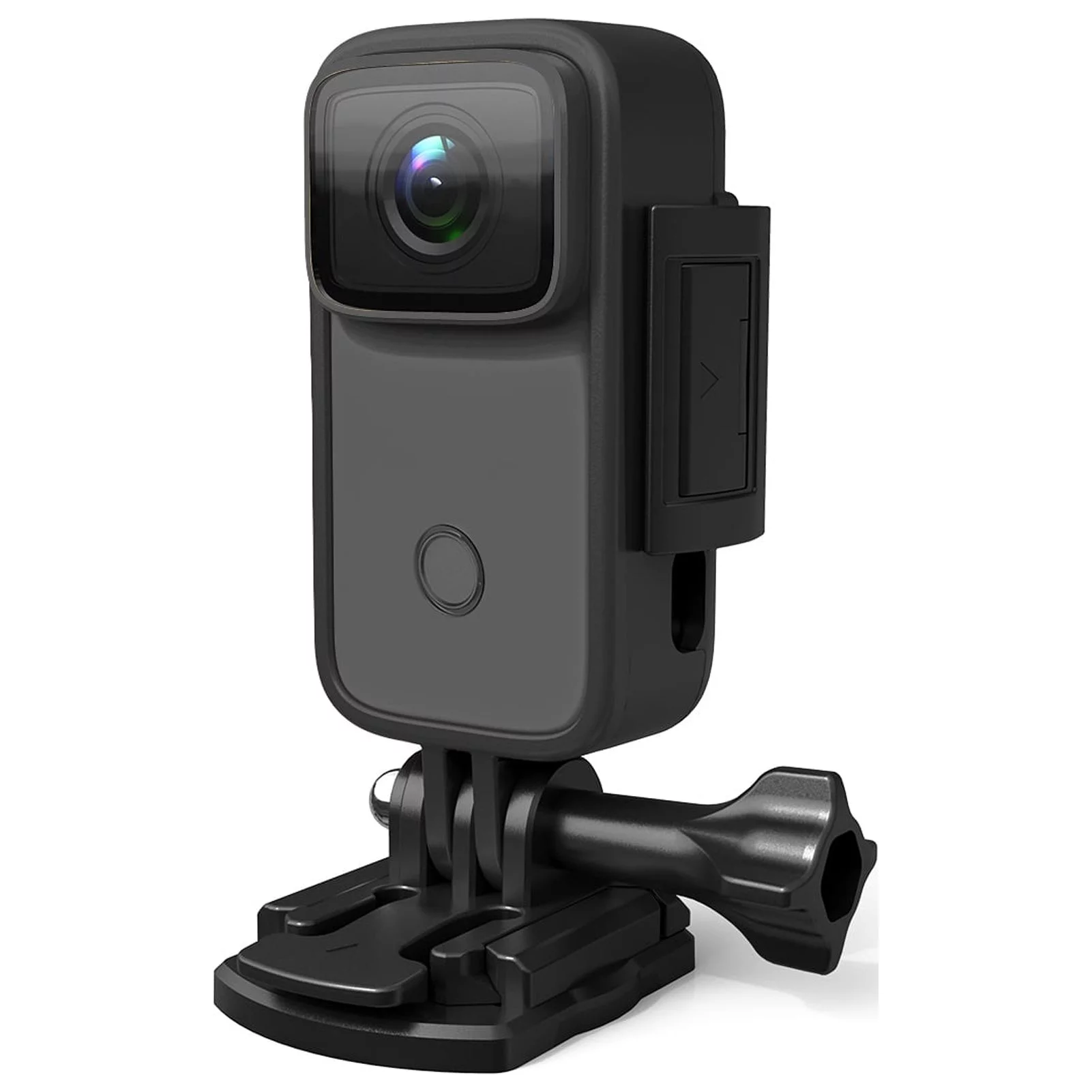 Carevas WiFi Action Camera C200 4K with 1.28 Inch IPS Screen Body Waterproof 5M Supports Face Recognition Night Vision Anti-Shake Built-in Rechargeable Battery