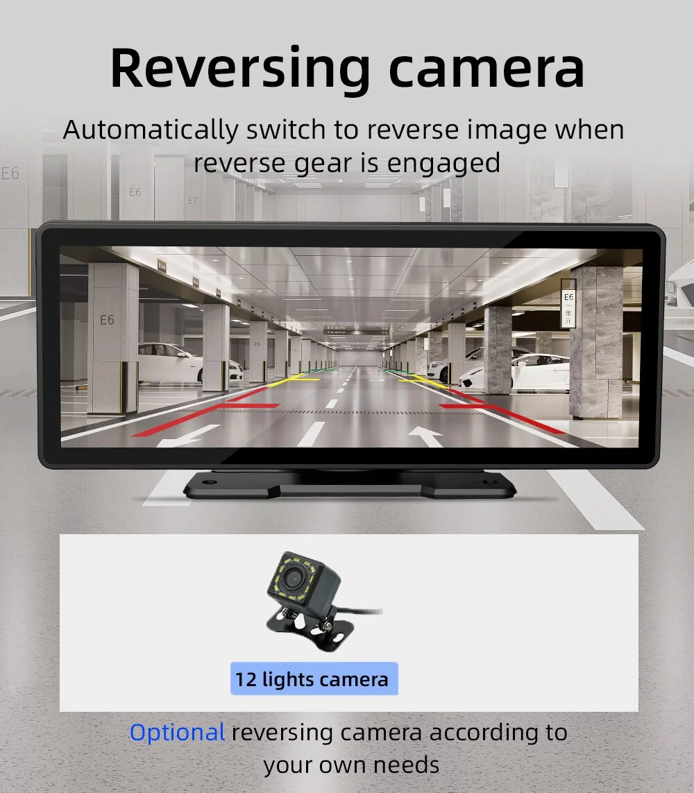 Car Multimedia Player With Rear View Camera IPS Touch Screen Wireless Carplay Android Auto Bluetooth 9'' Portable Car MP5 Stereo Car Stereo Audio