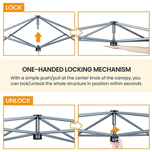 Yaheetech 10x10 1-Person Setup Pop Up Canopy Tent, Instant Portable Commercial Canopy Tent, Outdoor Gazebo with 1-Button Push, Wheeled Bag & 4 Sandbags for Home, Party & Outdoor Activities, Black