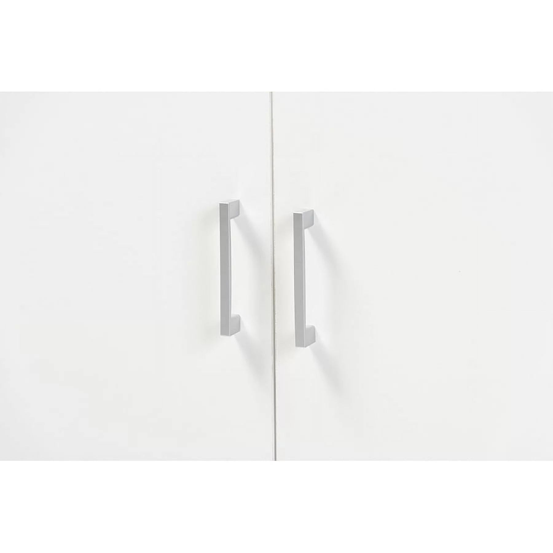 Baxton Studio Leena Two-Tone White and Walnut Wood 3-Drawer Sideboard Buffet