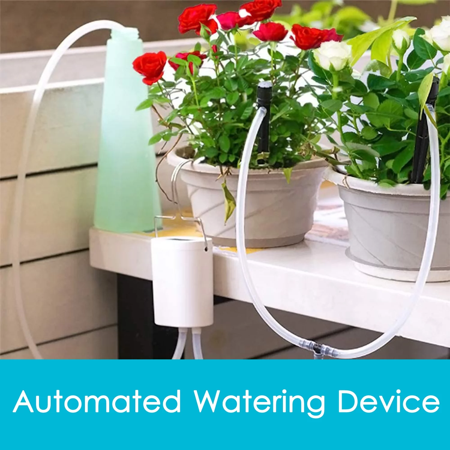 Andoer Watering Device with Automated Watering SystemSmart Water Controller for 4 Potted Plants