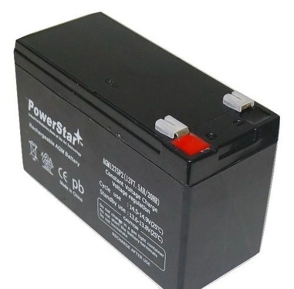 PowerStar AGM1275-2Pack03 12V 7.5 to 9Ah SLA Battery for Electric Scooters & Toy Car