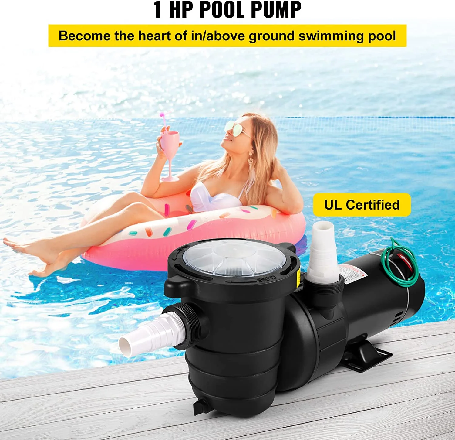 Vevor  1 HP Swimming Pool Pump