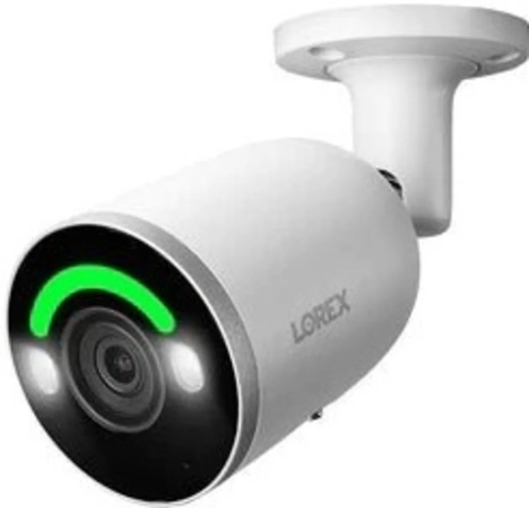 Lorex Fusion 4K 8.0-MP 16-Camera-Capable (8 Wired, 8 Fusion Wi-Fi) 4-TB NVR System with 8 IP Smart-Deterrence Bullet Cameras, N864A64B-8AB8, N864A64B-8AB8