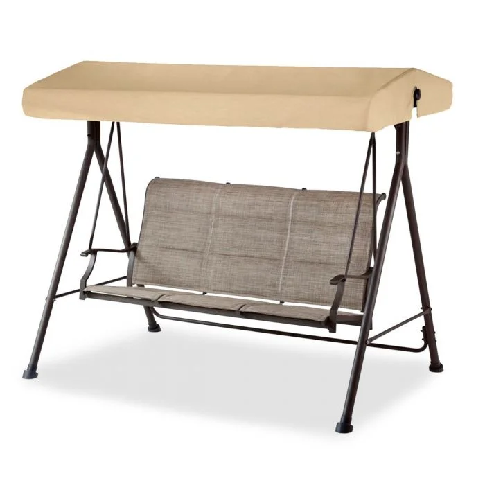 Garden Winds Custom Fit Replacement Canopy Top Cover Compatible with The Riverbrook FM18107-SD-SWG, S9K-0002A, FM18107-SWG-CA Swing  - Standard 350