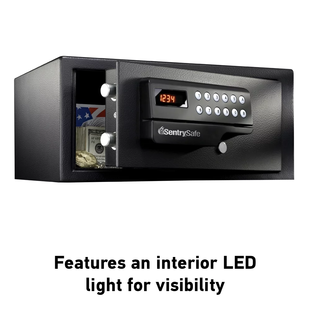 SentrySafe H060ES Digital Small Safe with Card Swipe Digital Lock, 0.41 Cu. ft.