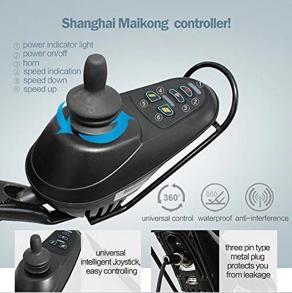 Fold & Travel Electric Wheelchair, Medical Mobility Aid Power Wheelchair, Lightweight Electric Wheelchairs, Power Chair, Heavy Duty Mobility Scooter