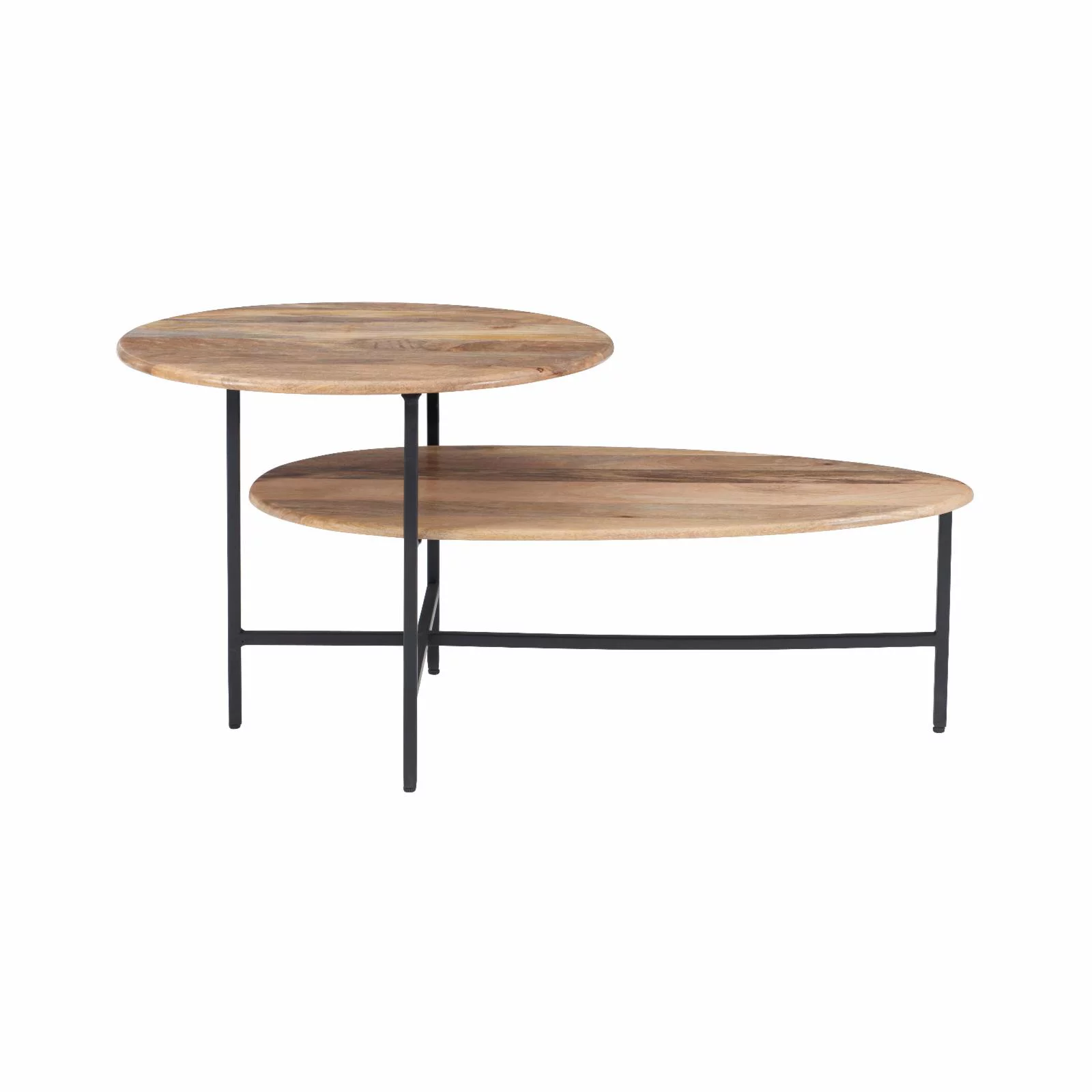 Powell Tavin Coffee Table - Black Base with Natural Top