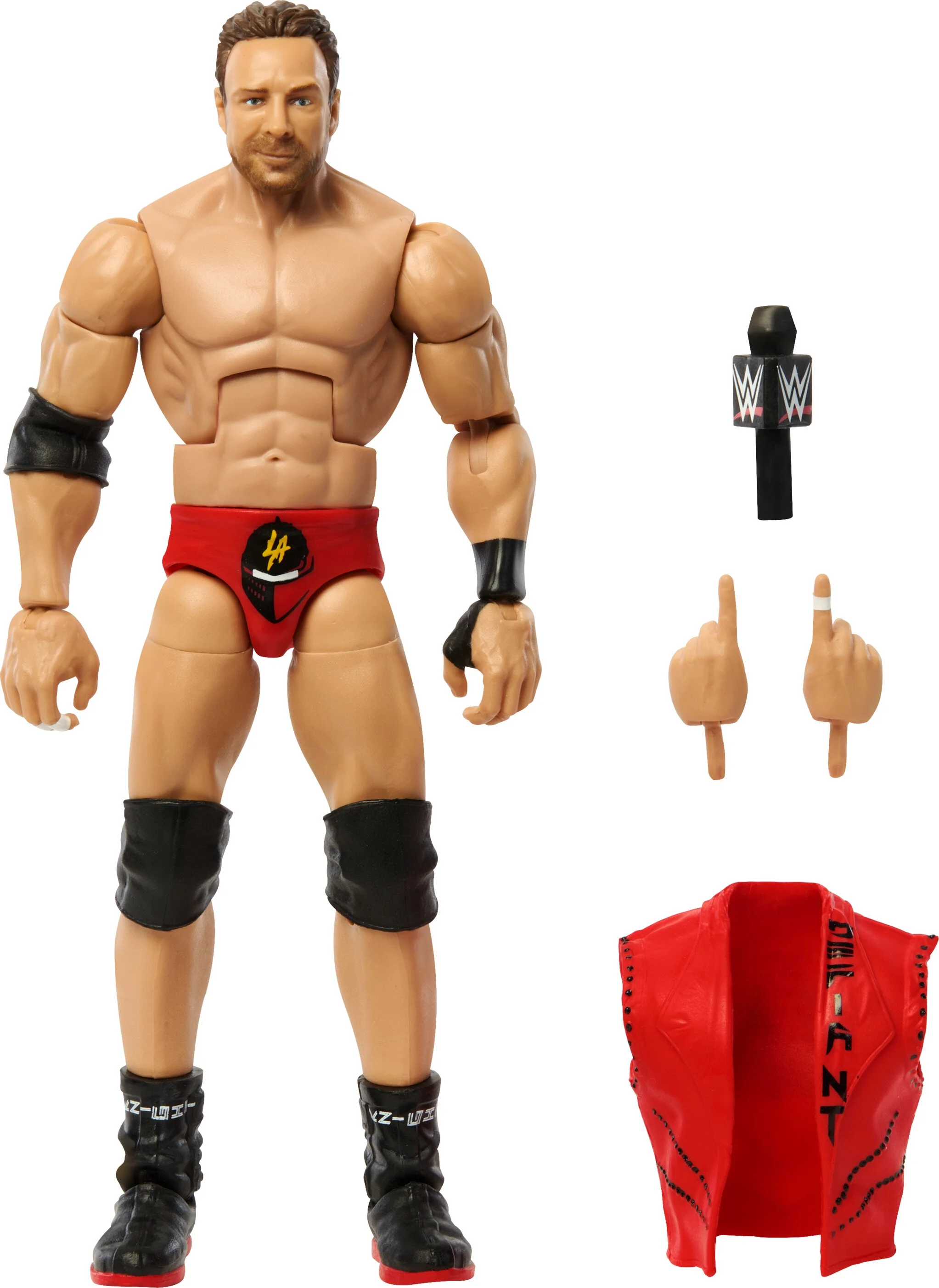 WWE Elite LA Knight Action Figure, 6-inch Collectible Superstar with Articulation & Accessories