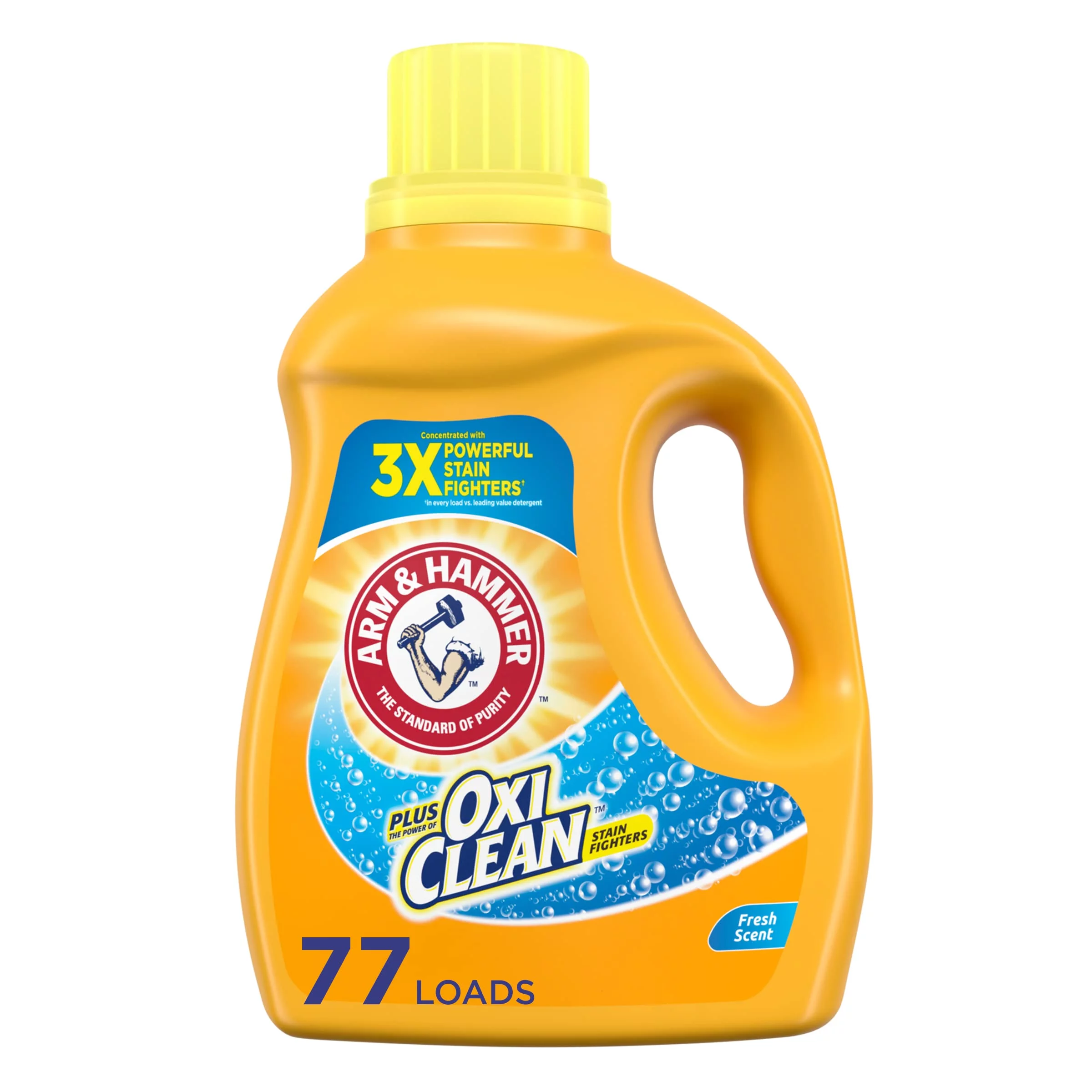 Plus OxiClean Fresh Scent Liquid Laundry Detergent, (Pack of 16)
