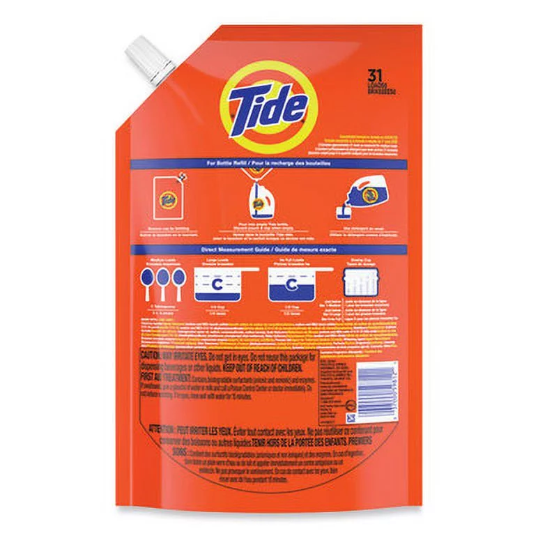 Tide Liquid Laundry Detergent, Original Scent, 93 Total Loads, 3 Pack
