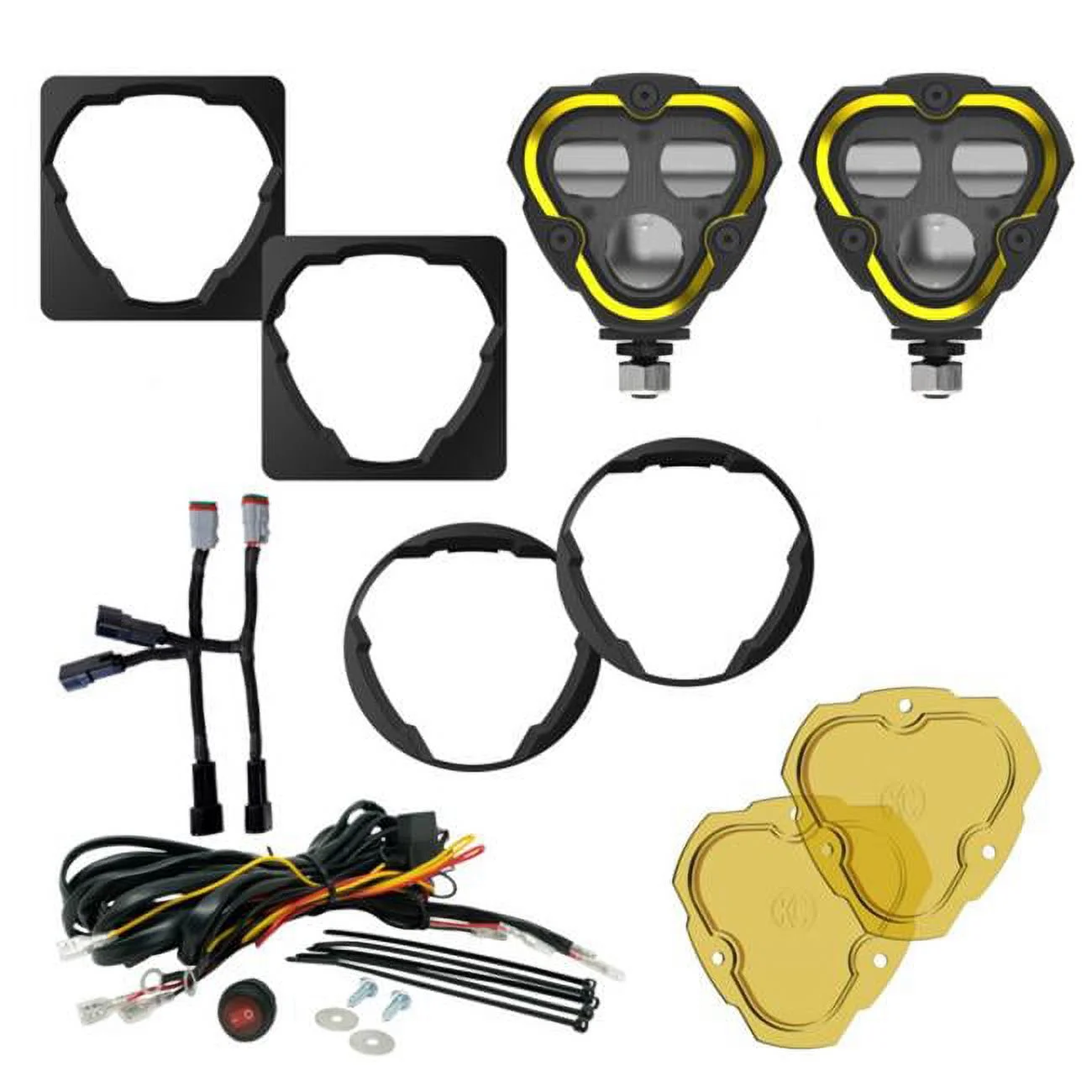 KC Hilites Flex Era 3 Dual Mode Sae Fog Lights - 2-Light Master Kit - Toyota Aftermarket Bumper Fog Light Kit 97155