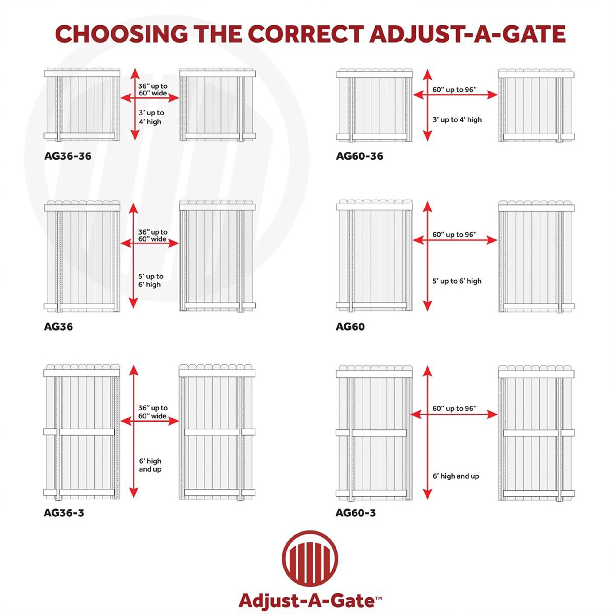 Adjust-A-Gate Steel Frame Gate Building Kit, 60