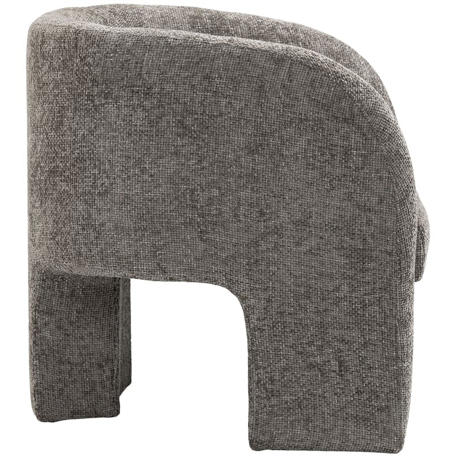 Meridian Furniture Sawyer Grey Chenille Fabric Accent Chair