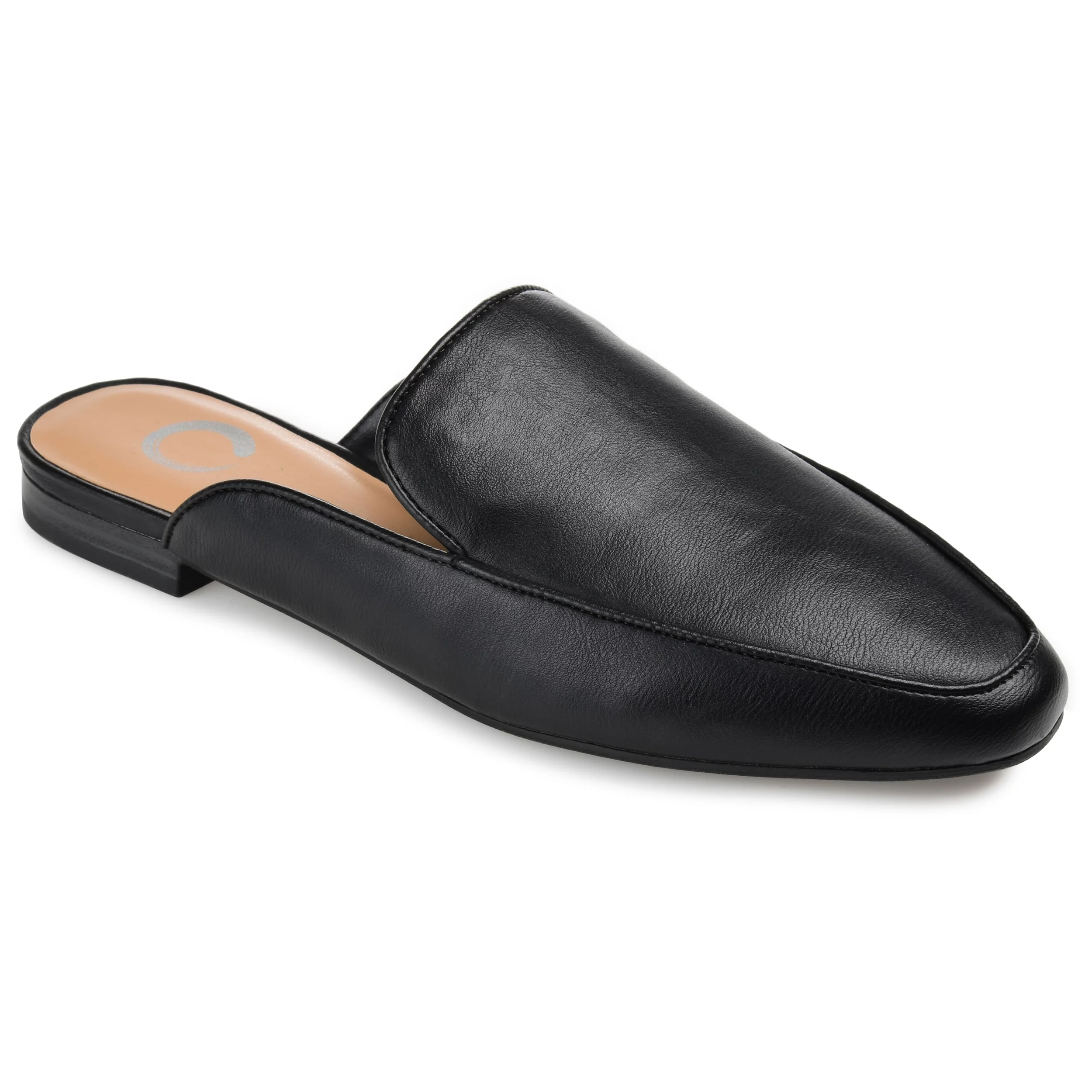 Journee Collection Womens Akza Slip On Square Toe Mules Flats